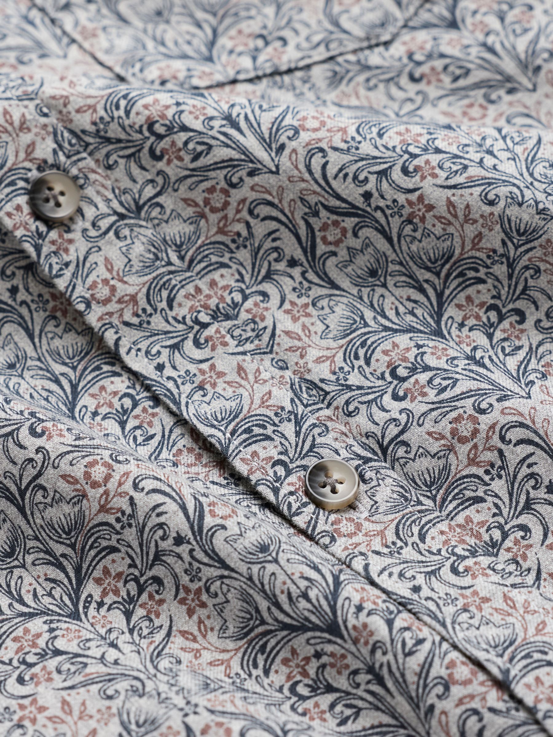 Grey Long Sleeve Tapestry Shirt - Image 2 of 2
