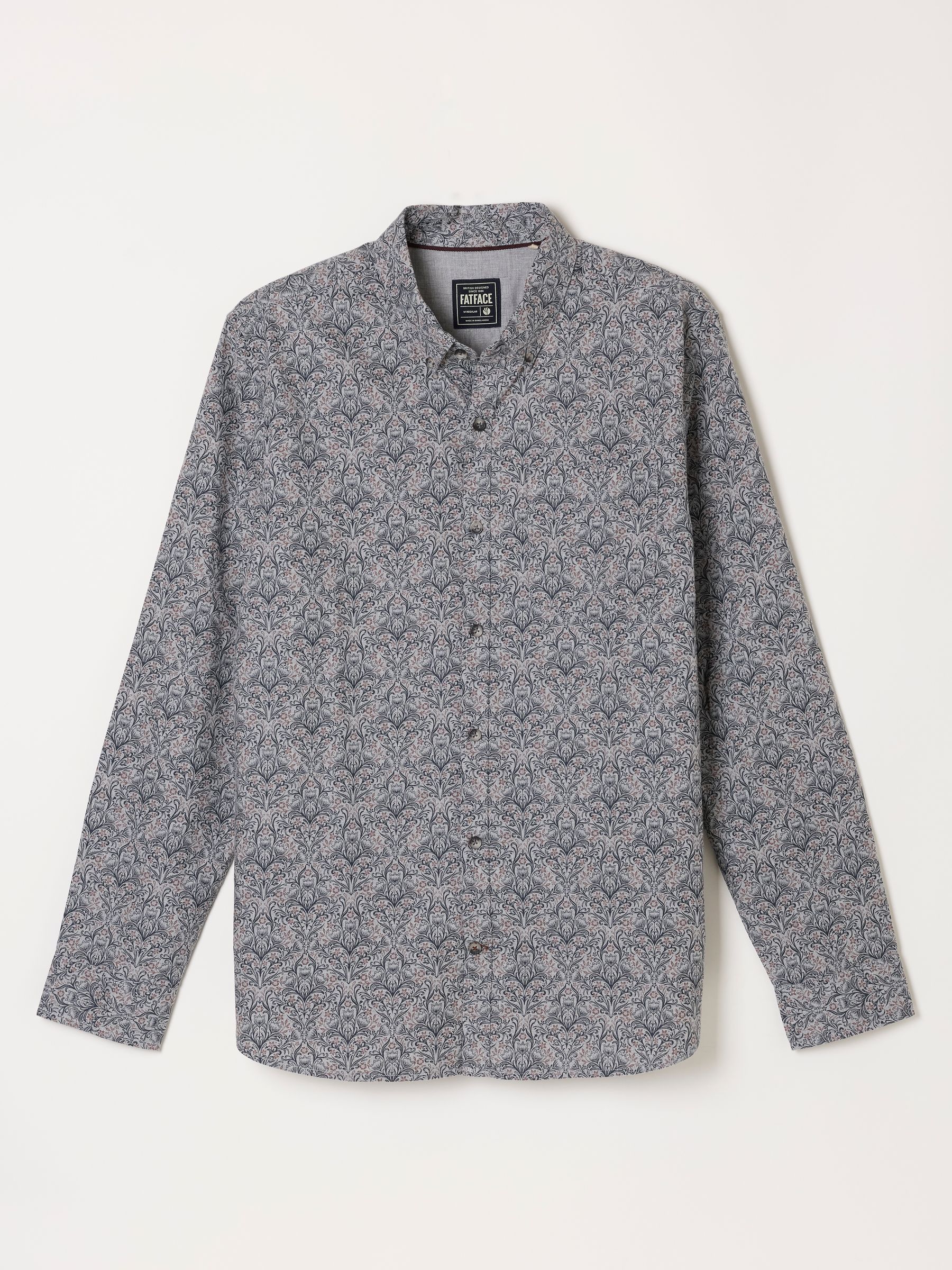 Grey Long Sleeve Tapestry Shirt - Image 5 of 6