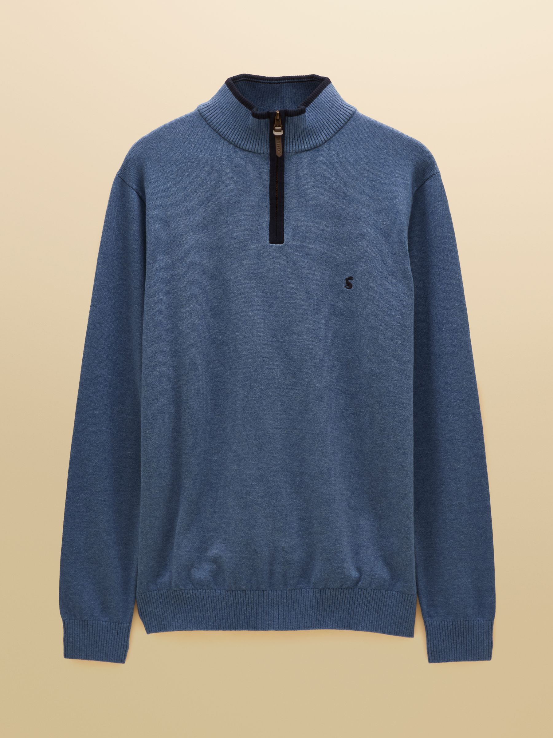 Hillside Blue Quarter Zip Knitted Jumper - Image 6 of 6 Hillside Blue Quarter Zip Knitted Jumper - Image 6 of 6