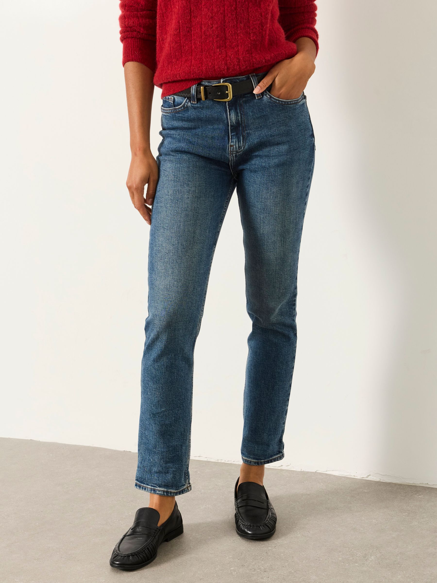 Chesham Dark Blue Girlfriend Jeans - Image 1 of 7