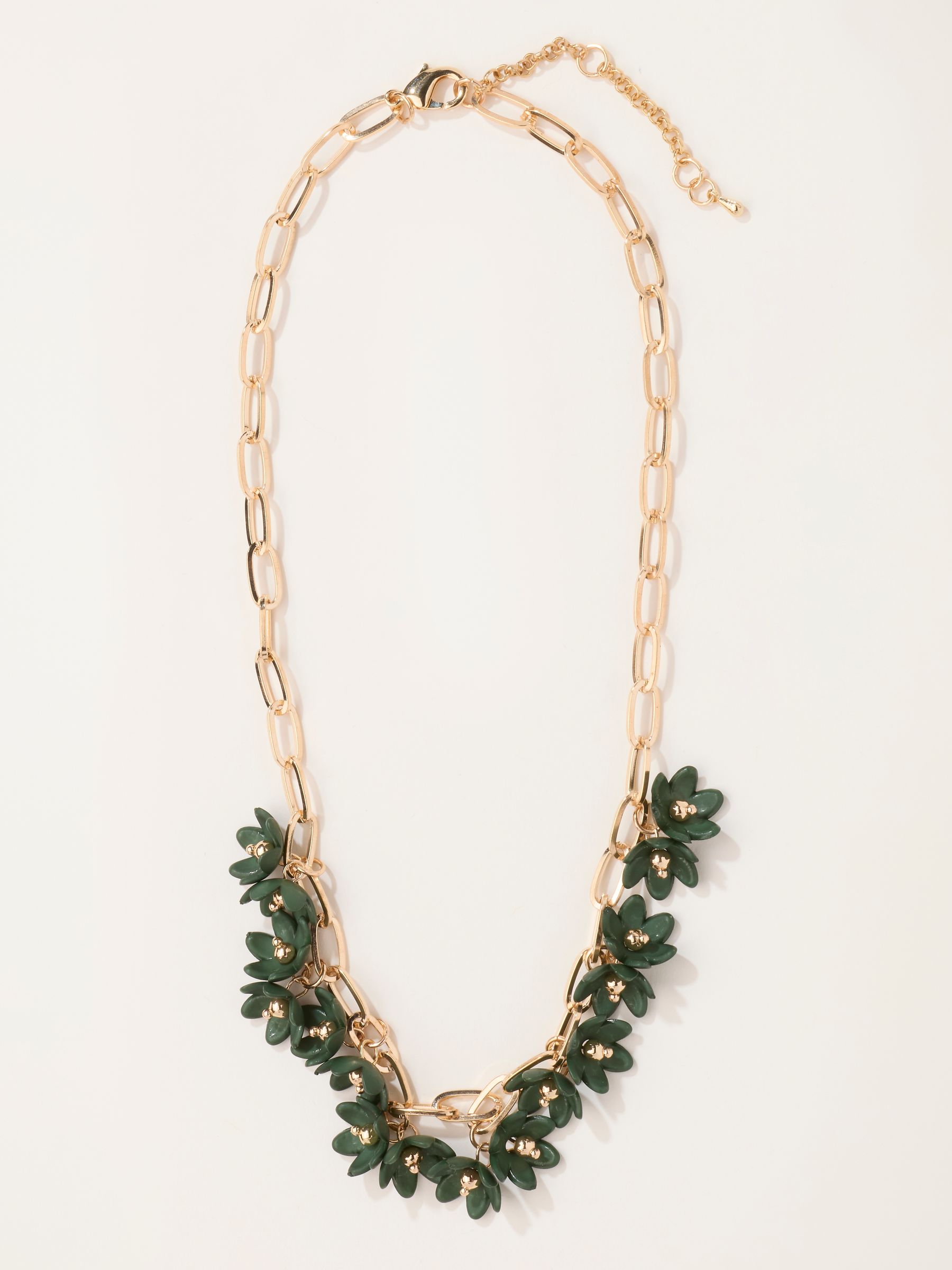 Green Statement Party Necklace - Image 1 of 3