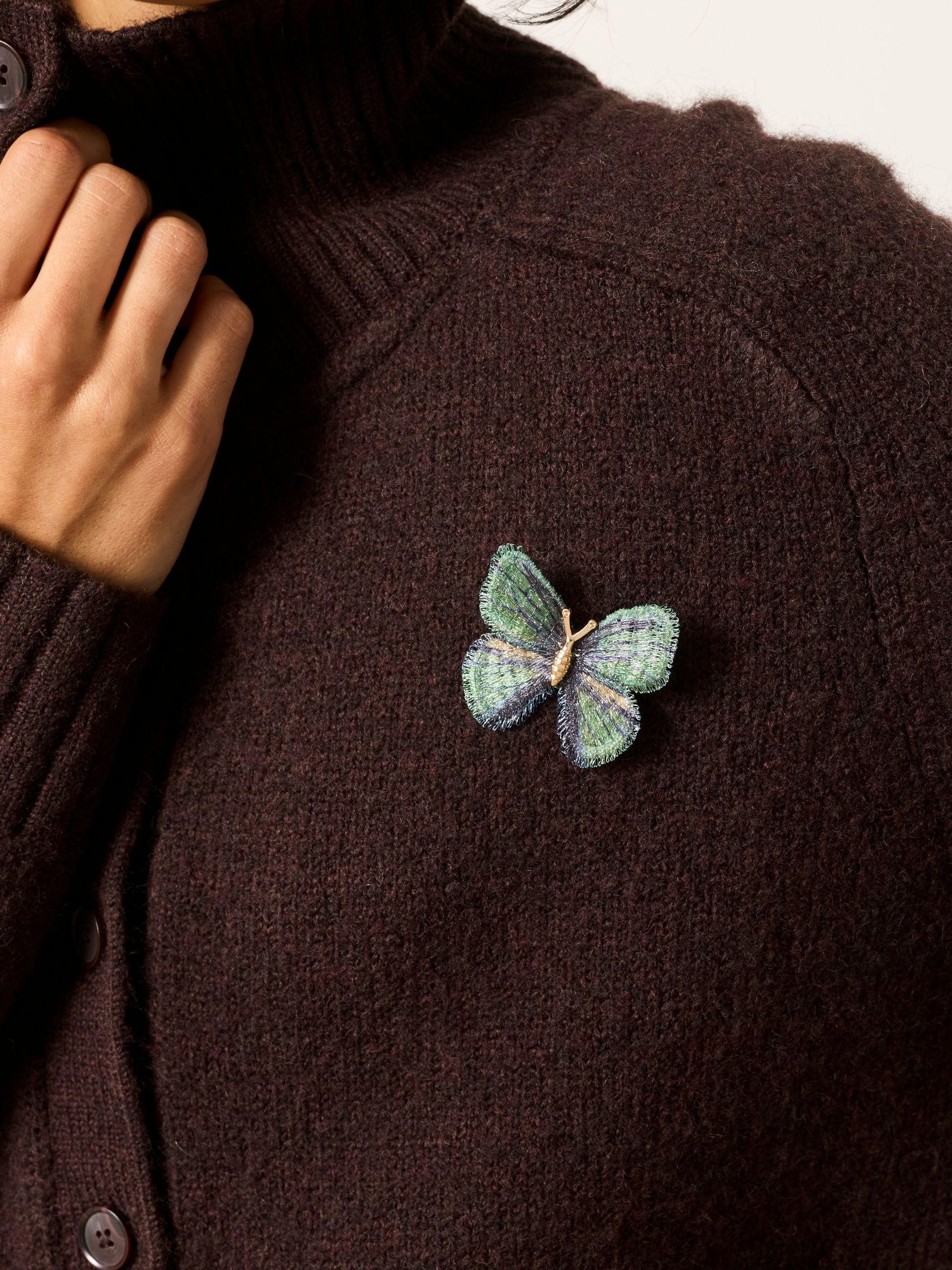 Green Butterfly Brooch - Image 3 of 3