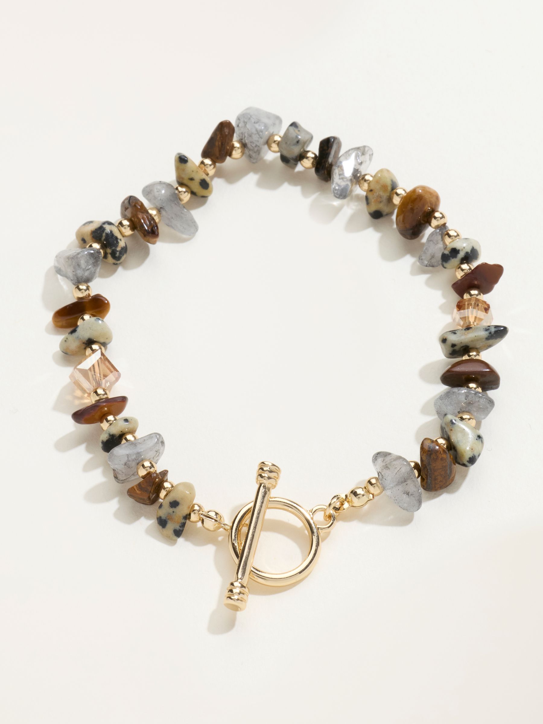 Brown T Bar Bracelet - Image 1 of 2 Brown T Bar Bracelet - Image 1 of 2