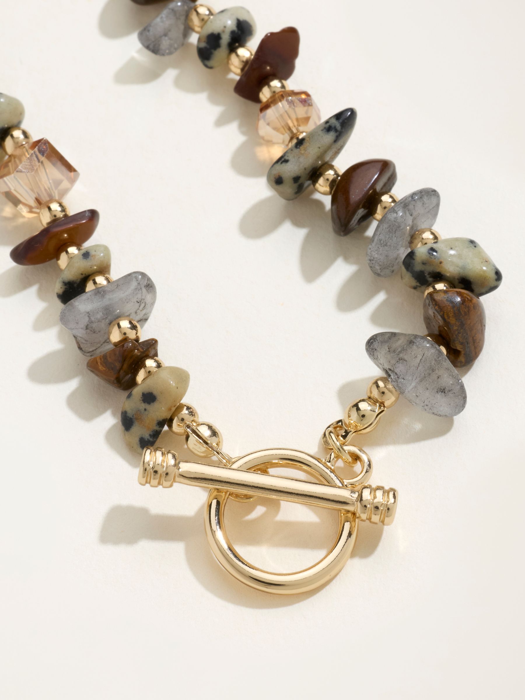 Brown T Bar Bracelet - Image 2 of 2 Brown T Bar Bracelet - Image 2 of 2