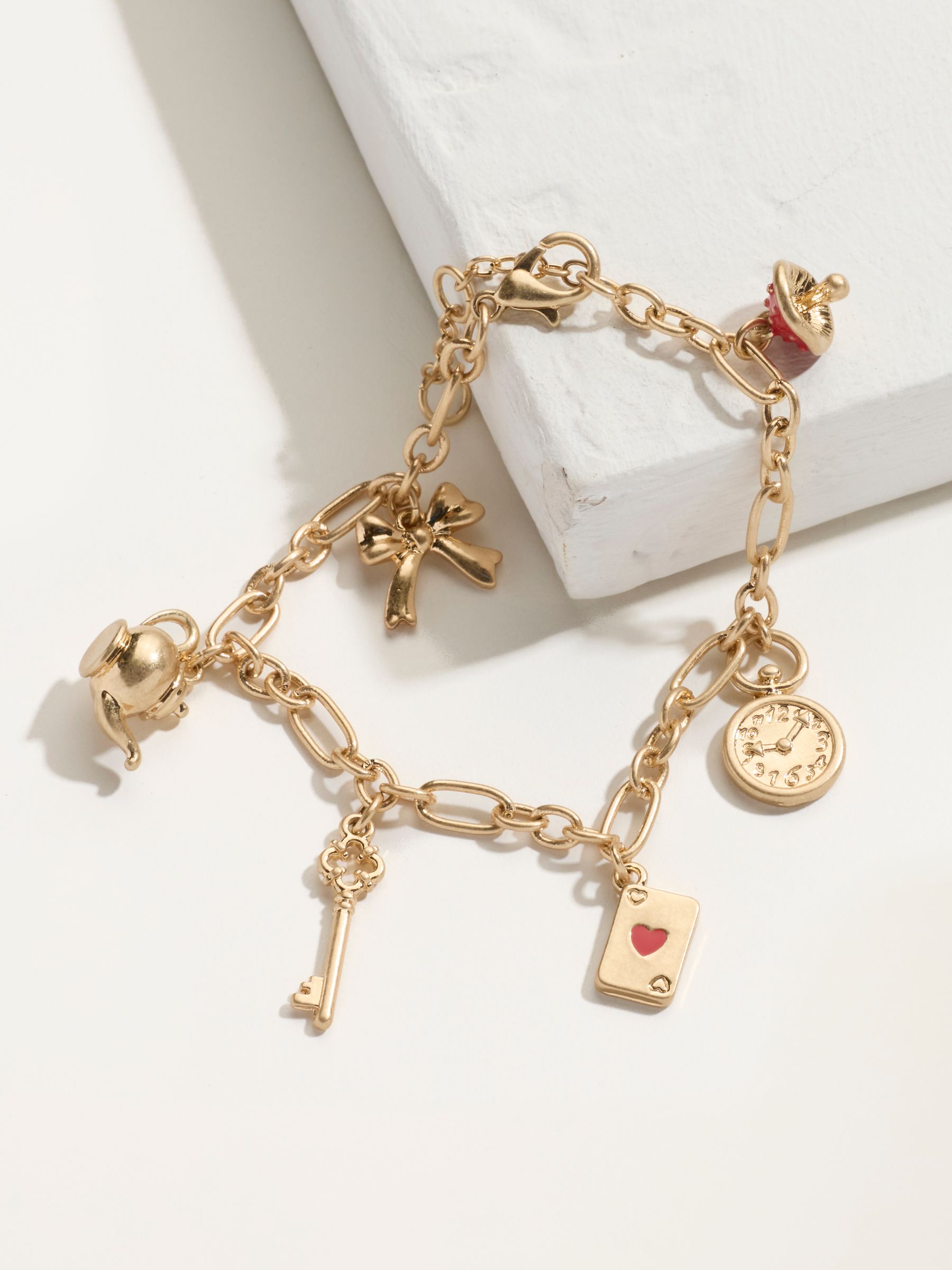 V&A | FatFace Gold Tone Charm Bracelet - Image 3 of 3 V&A | FatFace Gold Tone Charm Bracelet - Image 3 of 3
