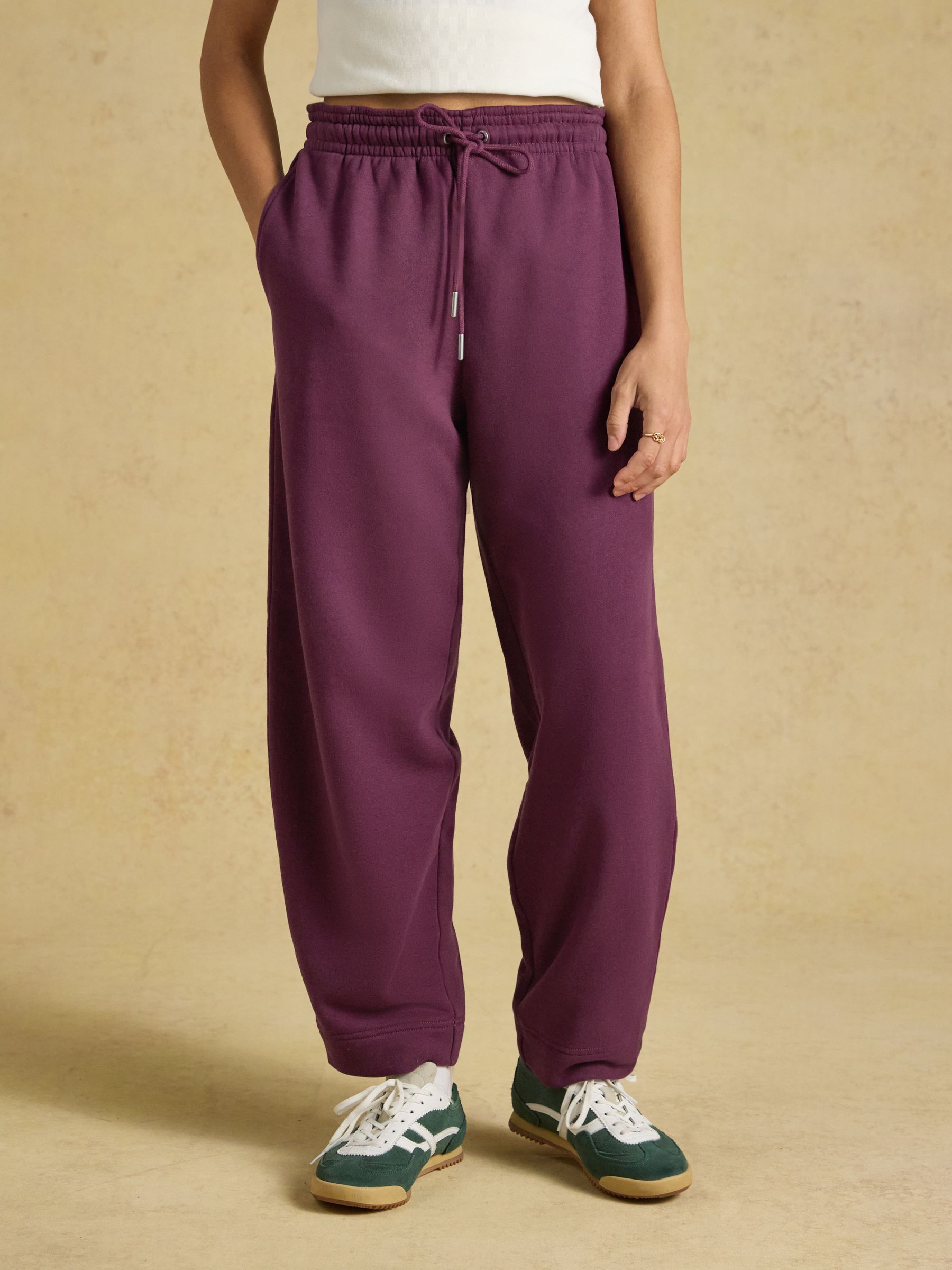Brushback Burgundy Elasticated Waist Barrel Joggers - Image 1 of 9 Brushback Burgundy Elasticated Waist Barrel Joggers - Image 1 of 9