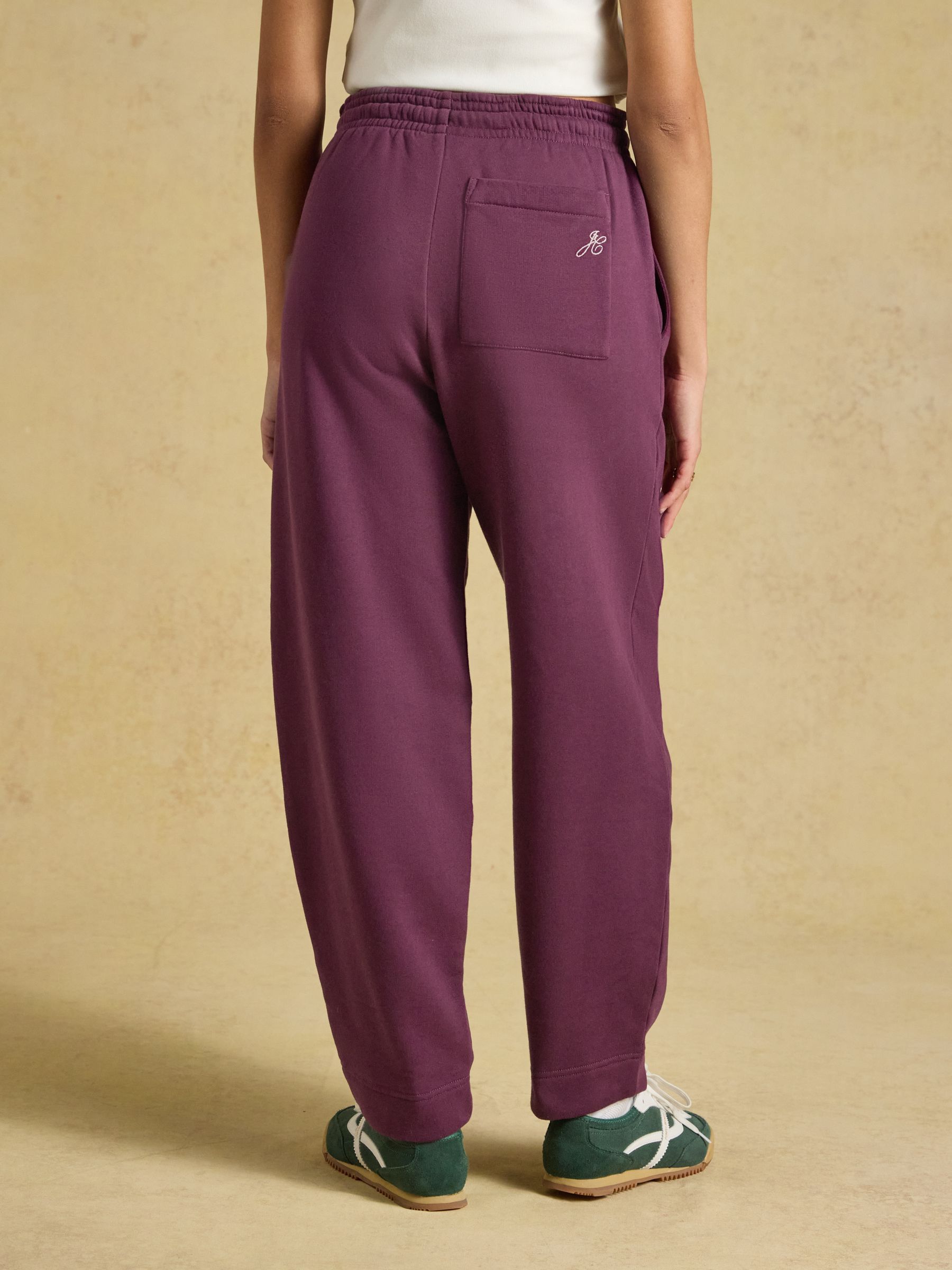 Brushback Burgundy Elasticated Waist Barrel Joggers - Image 2 of 9 Brushback Burgundy Elasticated Waist Barrel Joggers - Image 2 of 9
