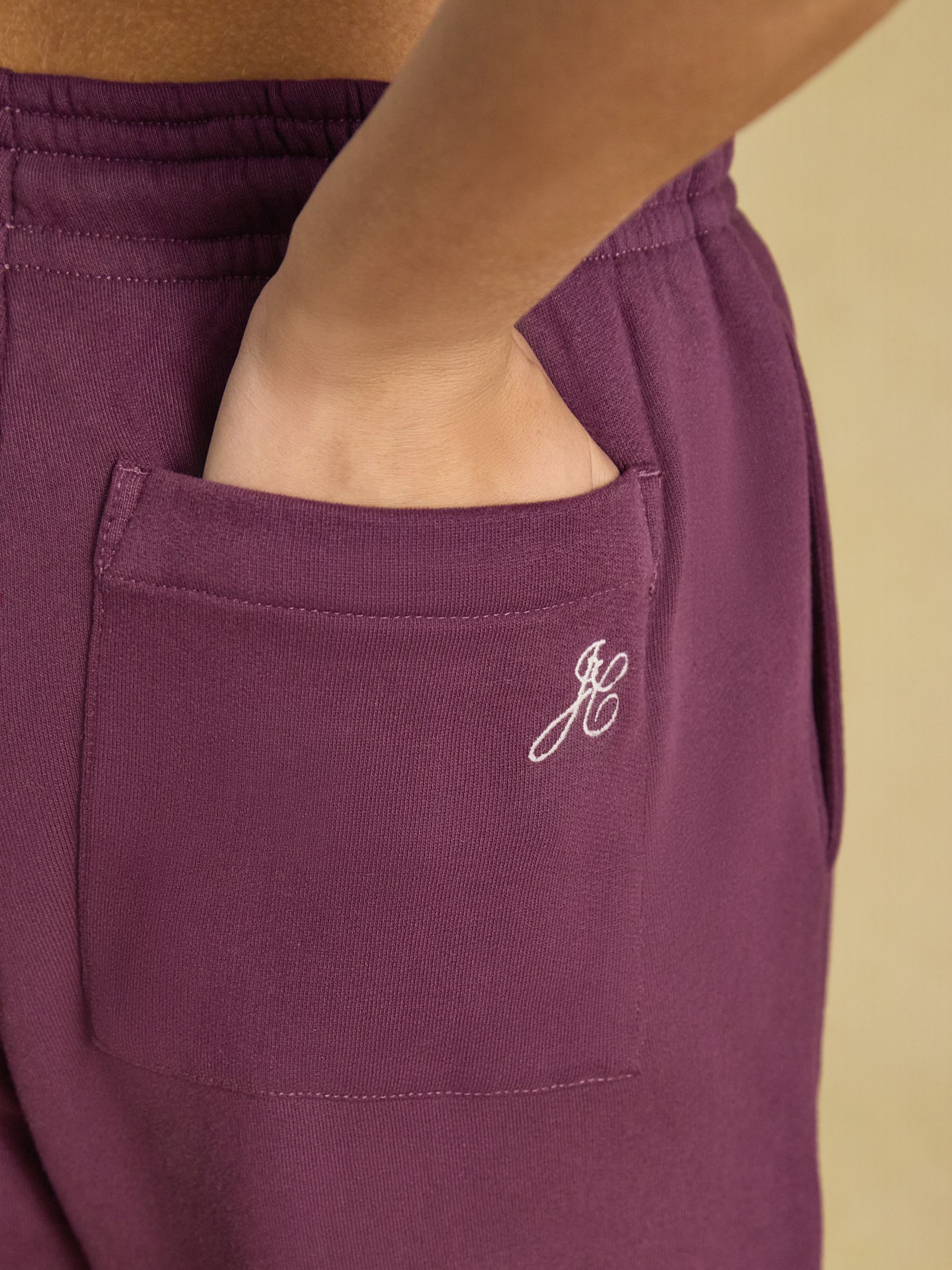 Brushback Burgundy Elasticated Waist Barrel Joggers - Image 4 of 9