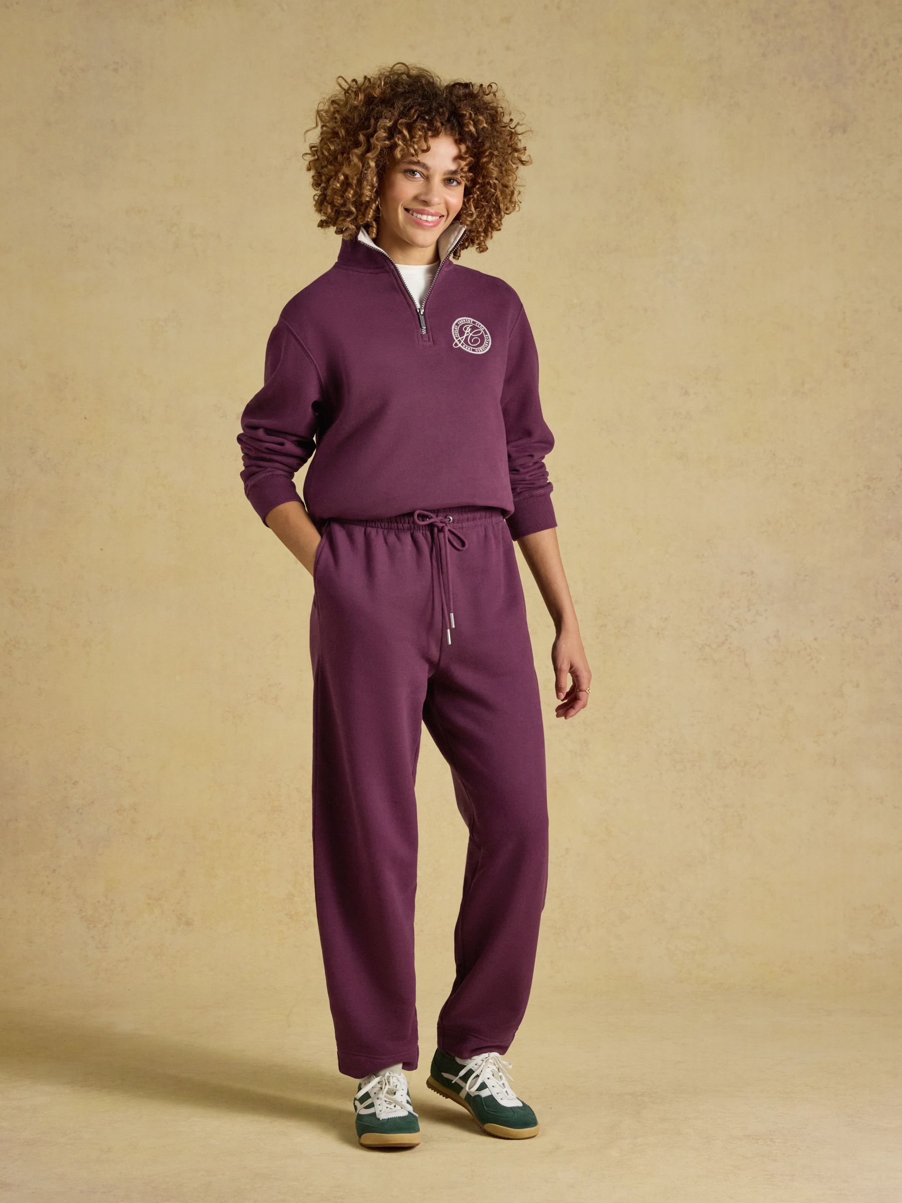 Brushback Burgundy Elasticated Waist Barrel Joggers - Image 5 of 9