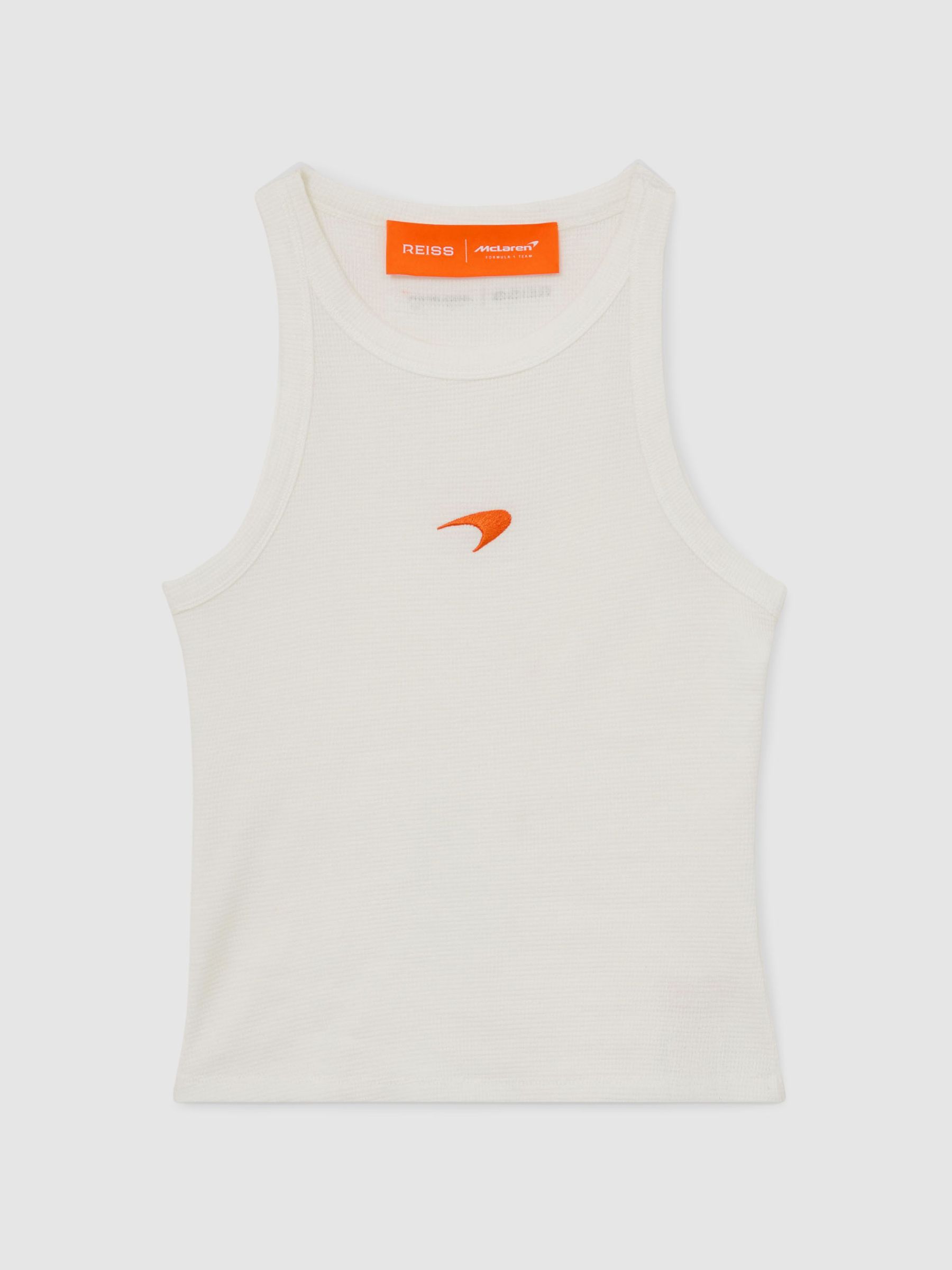 McLaren Racing Speedmark Waffle Vest in White - Image 1 of 6