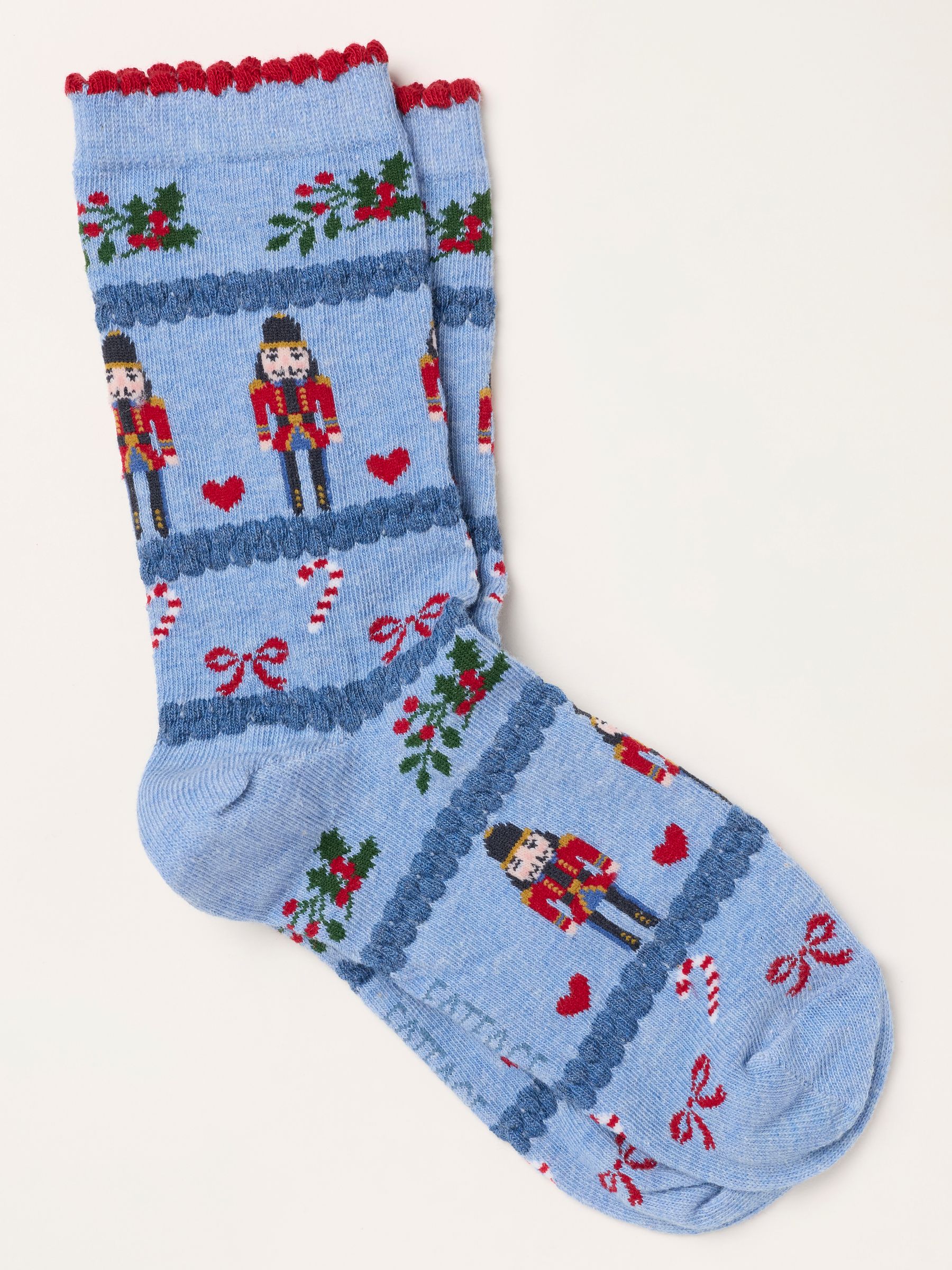 Blue Christmas Nutcracker Socks - Image 1 of 2 Blue Christmas Nutcracker Socks - Image 1 of 2