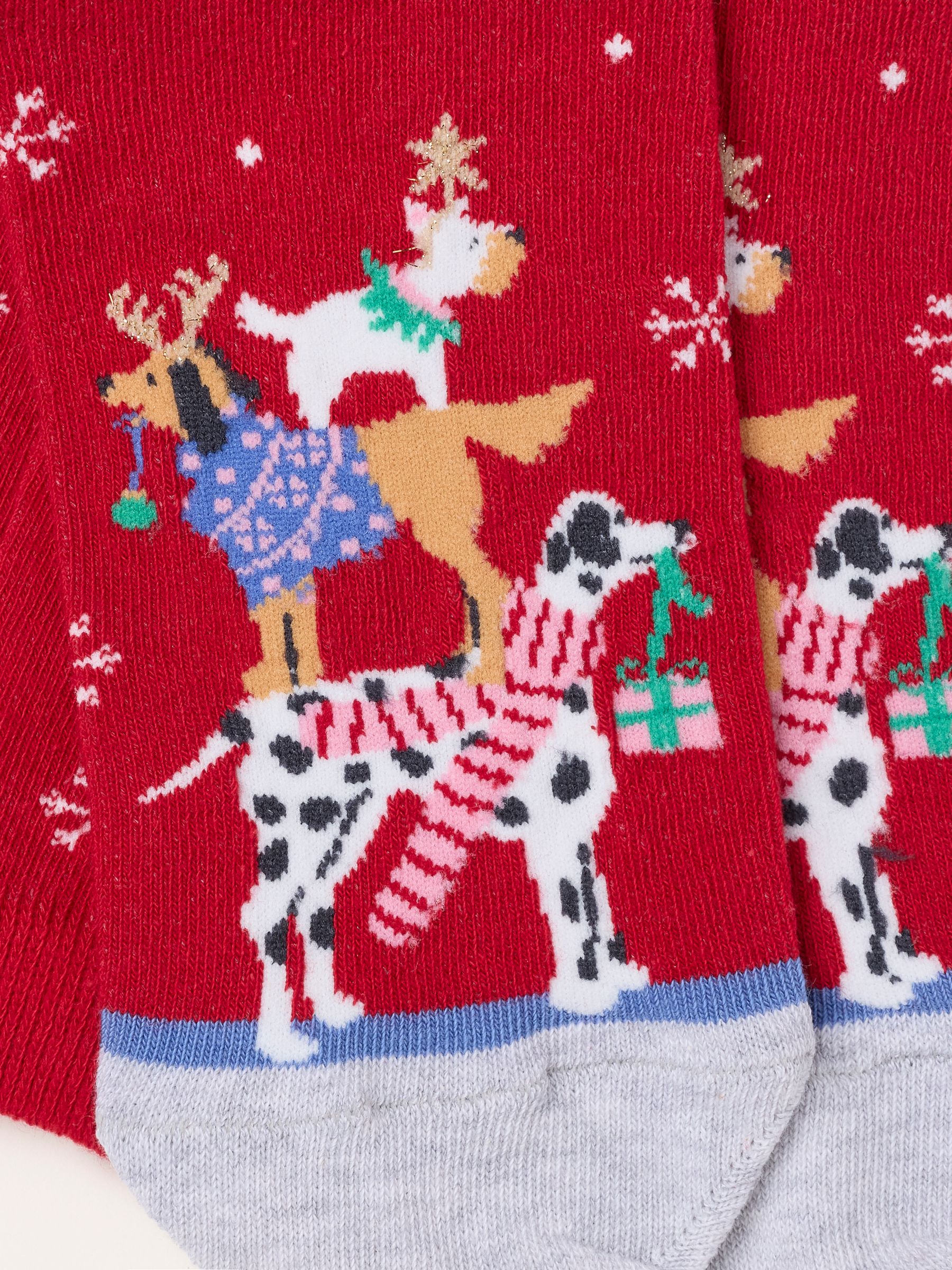 Red Dogs Christmas Tree Socks - Image 2 of 2