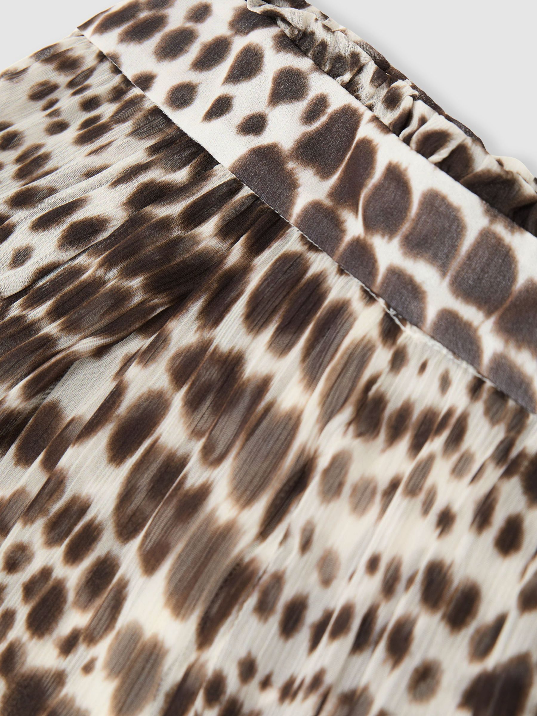 Atelier Animal-Print Wide-Leg Trousers in Chocolate - Image 8 of 8