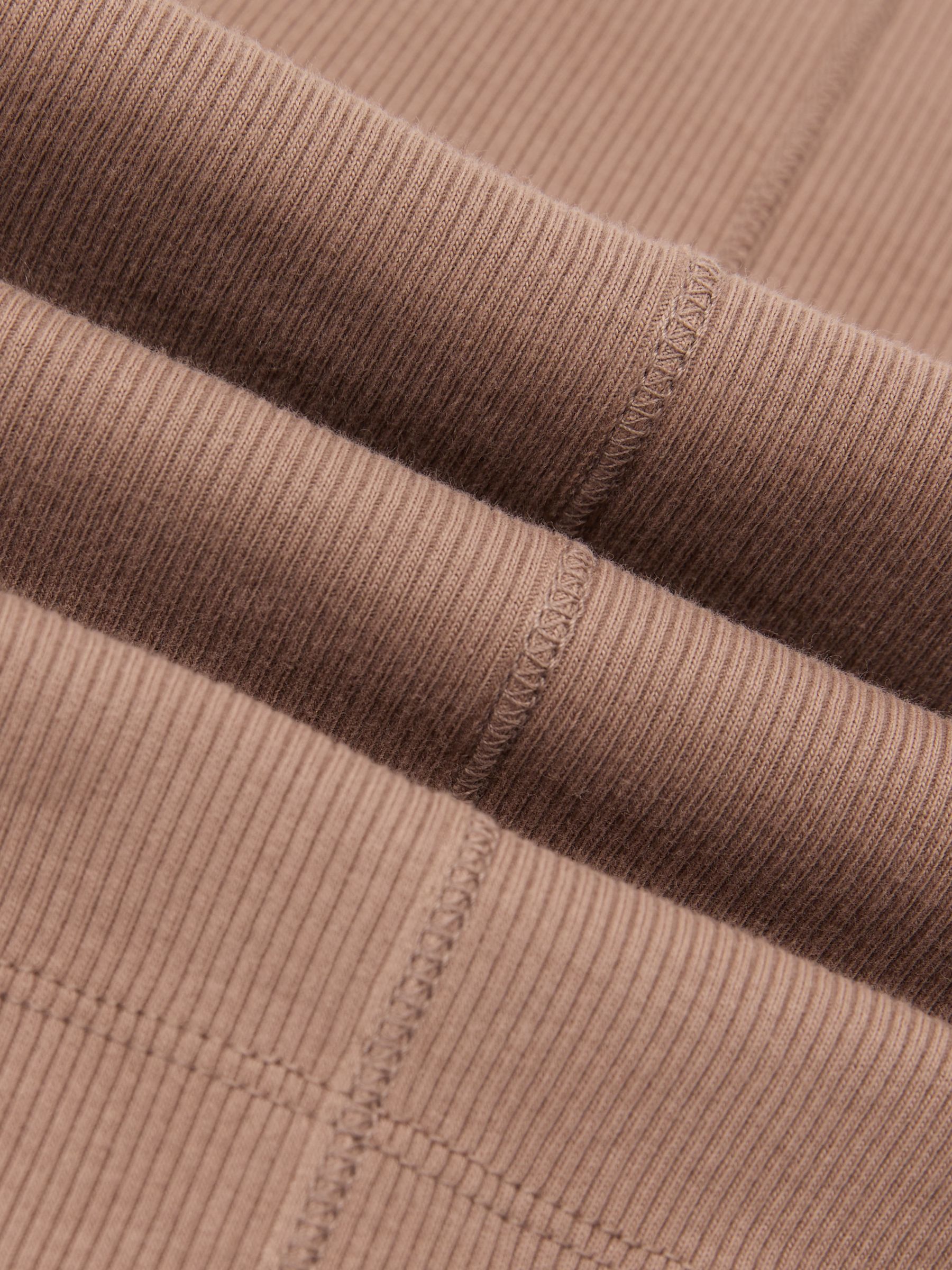 Stretch-Cotton Ribbed Vest in Taupe Neutral - image 3