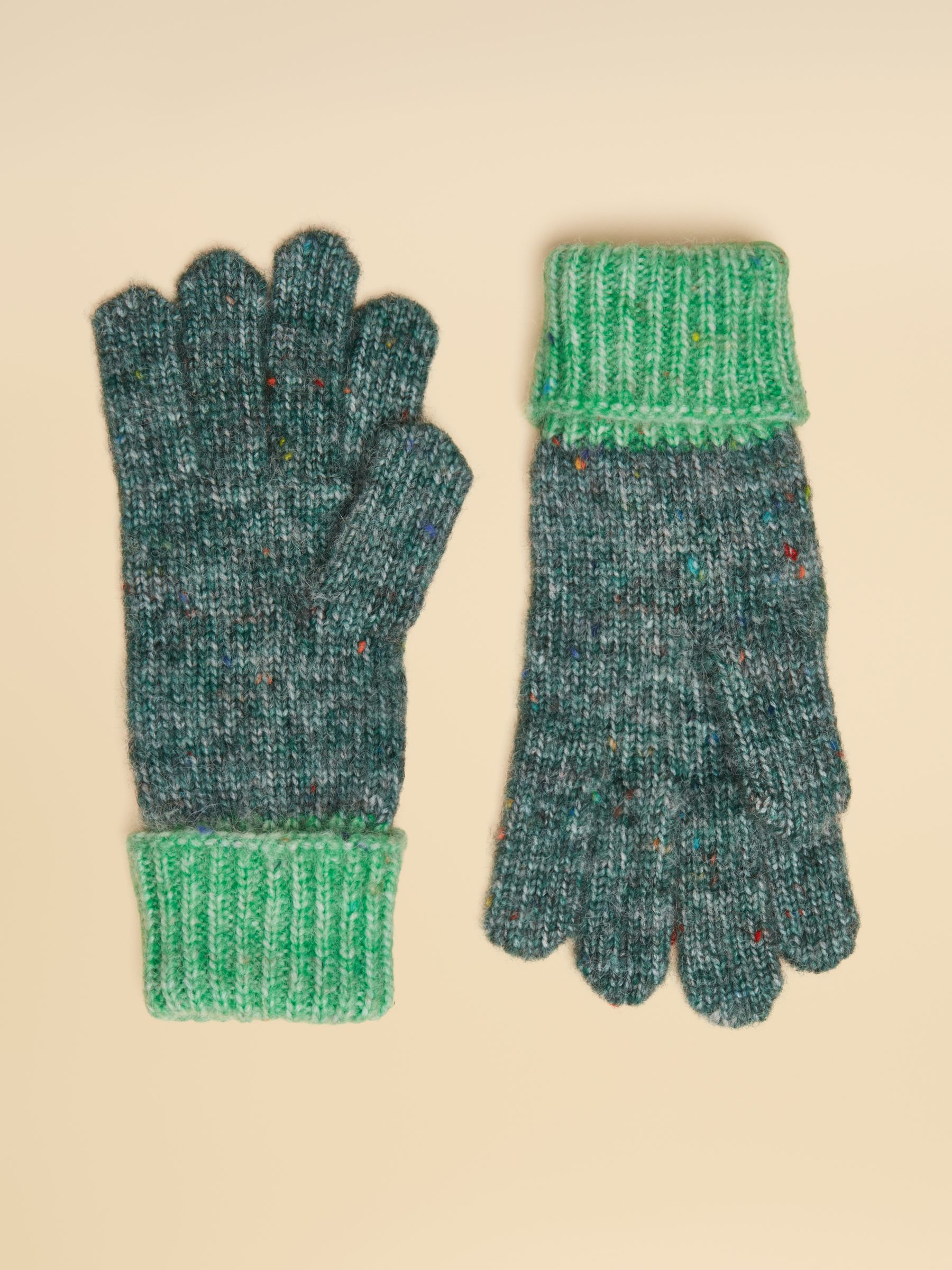 Colourblock Green Gloves - Image 2 of 3