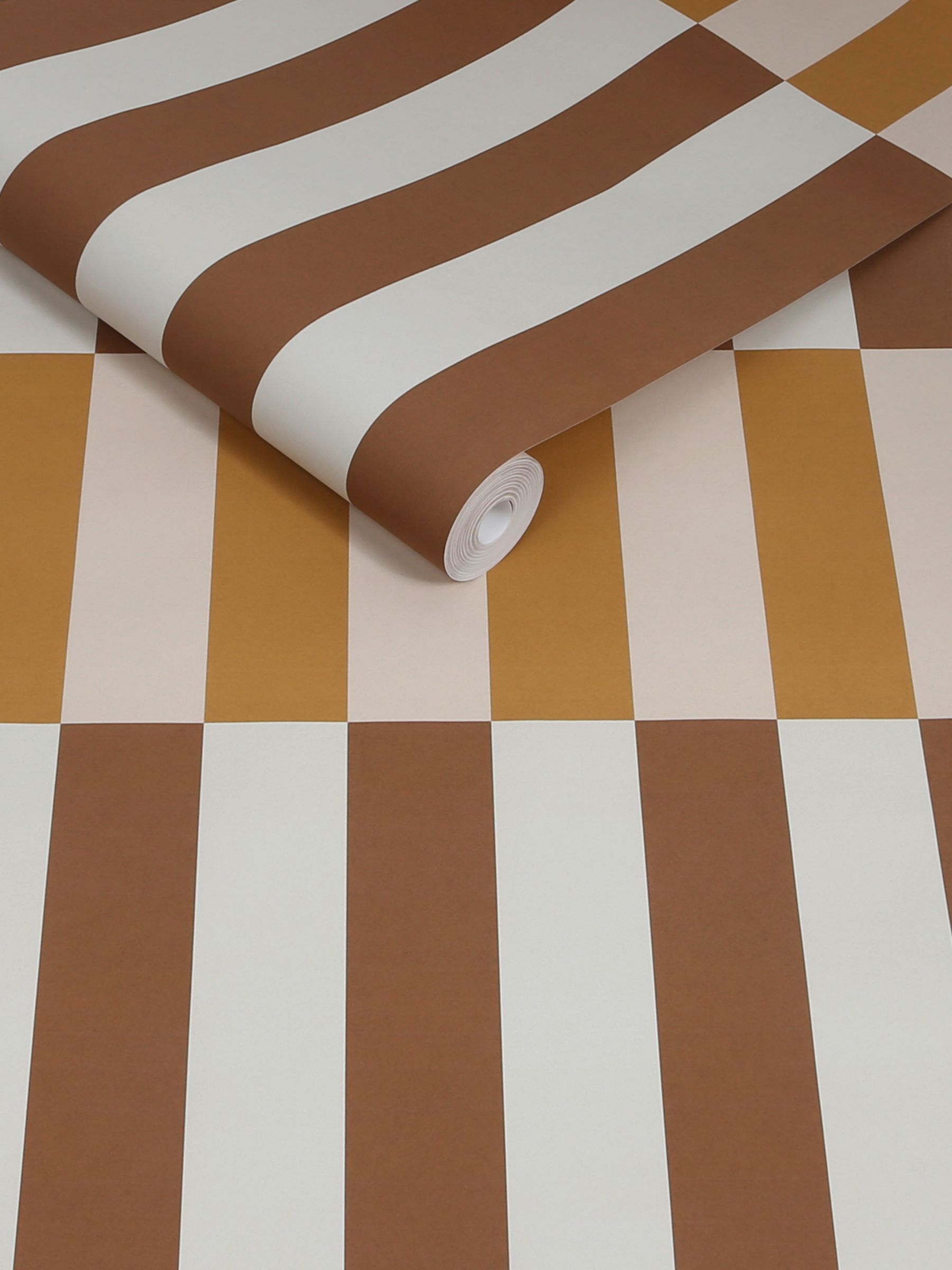 Terri A4 Wallpaper Sample in Ochre - Image 3 of 4