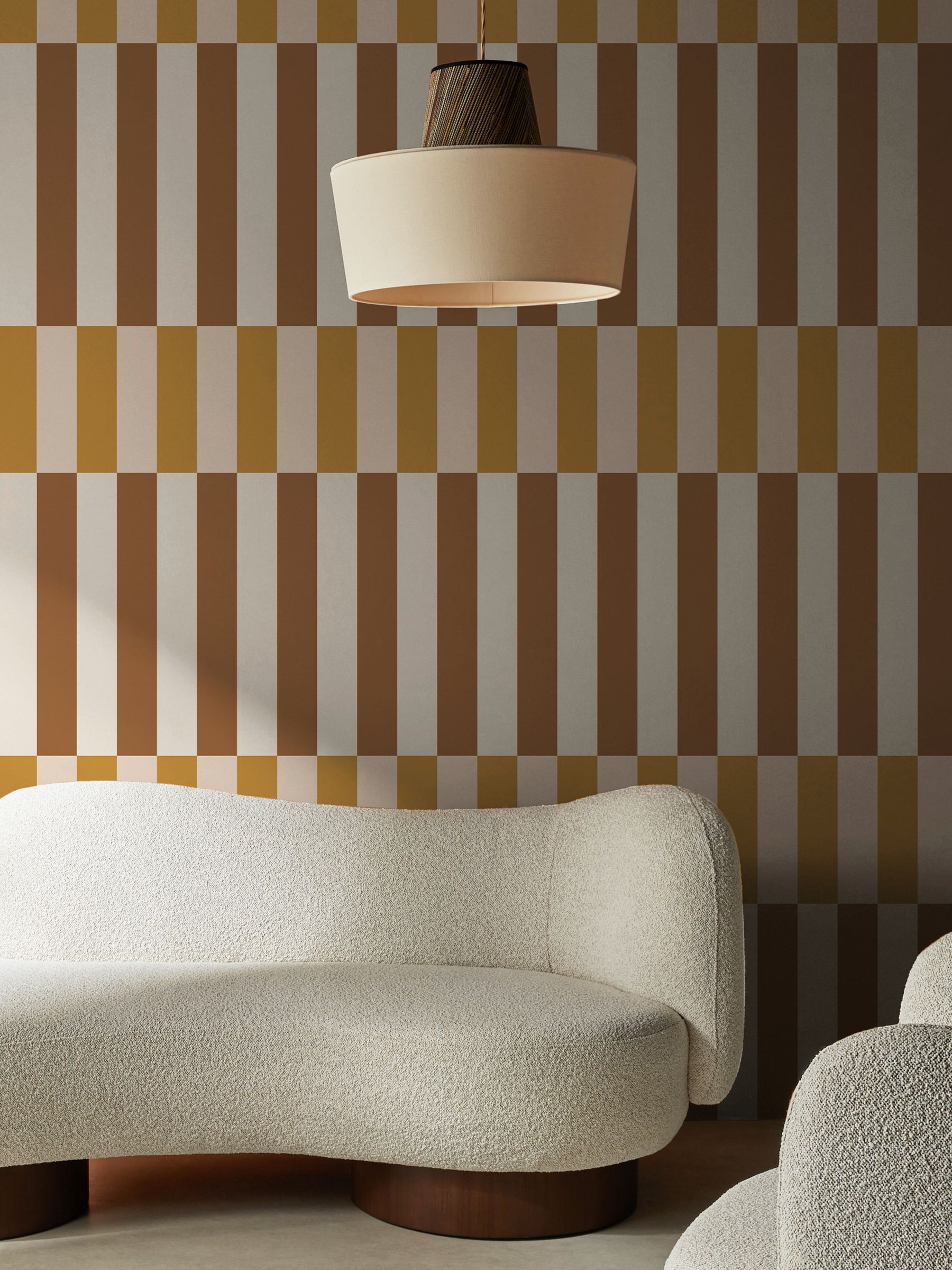 Terri A4 Wallpaper Sample in Ochre - Image 4 of 4