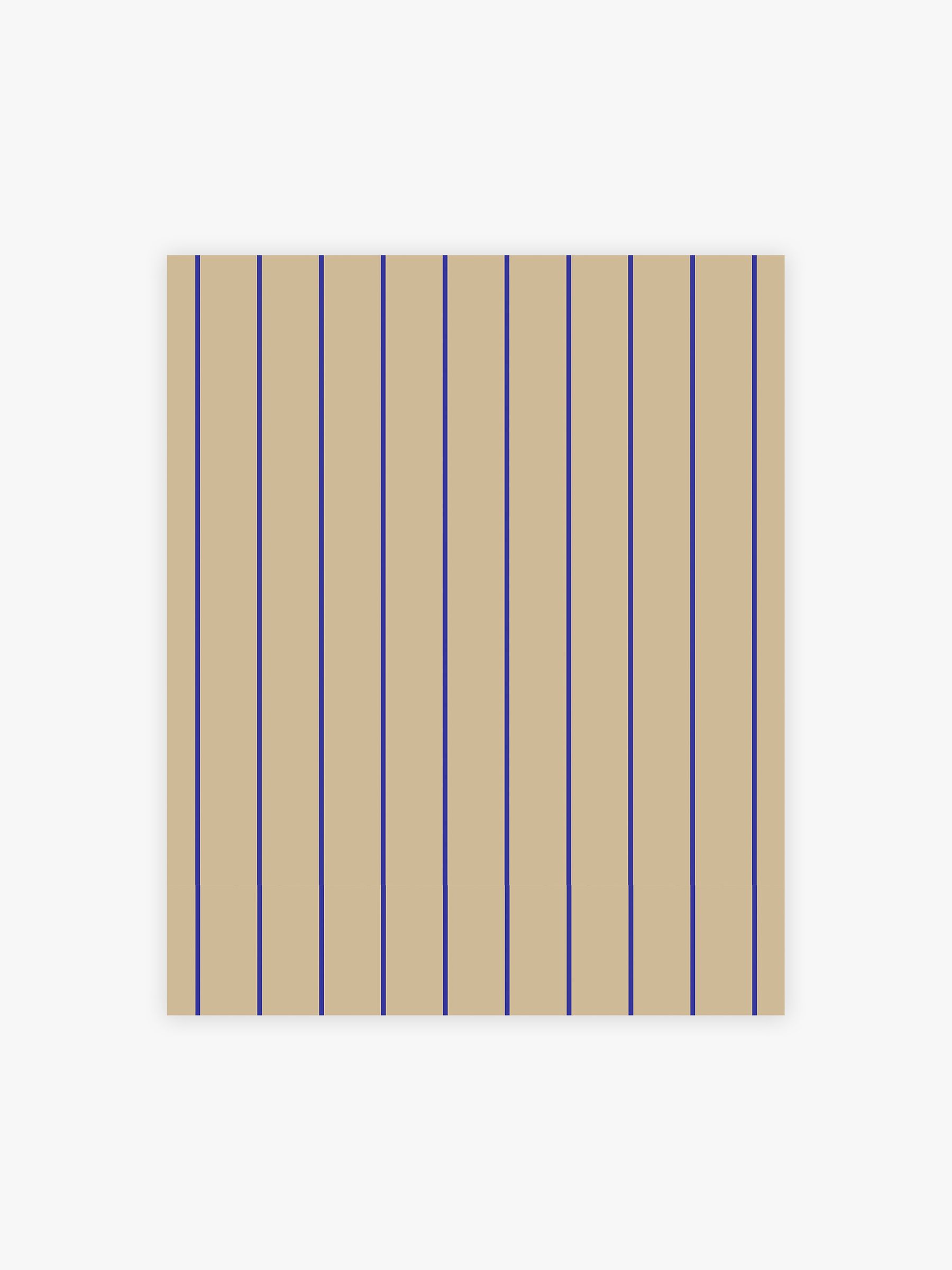 Kyria Stripe A4 Wallpaper Sample in Neutral Blue - Image 2 of 4