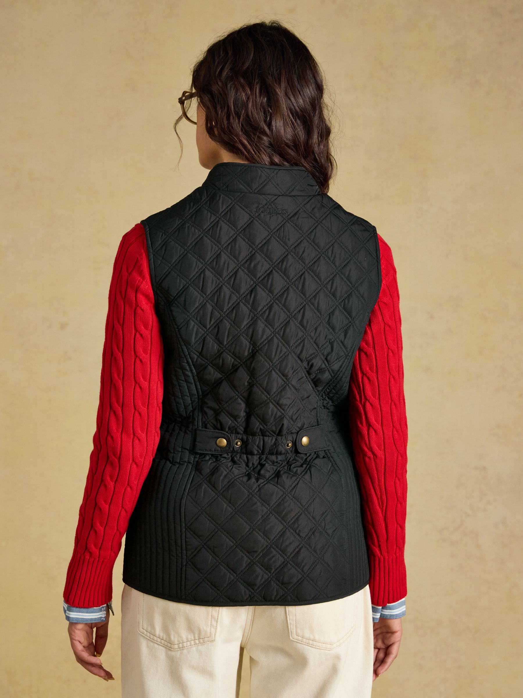 Minx Black Showerproof Diamond Quilted Gilet - Image 2 of 9 Minx Black Showerproof Diamond Quilted Gilet - Image 2 of 9