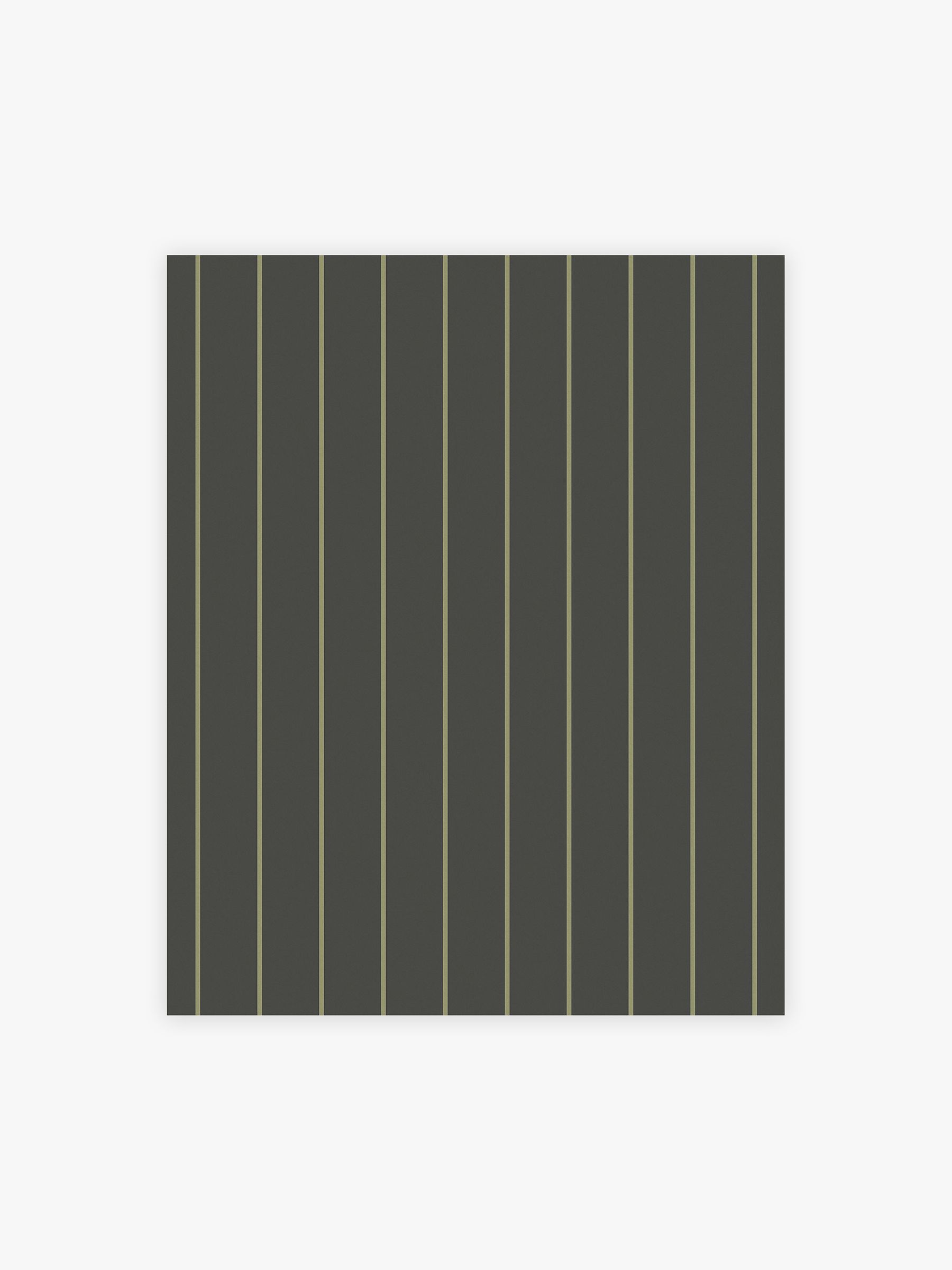 Kyria Stripe 10M Wallpaper in Navy Mint - Image 2 of 4