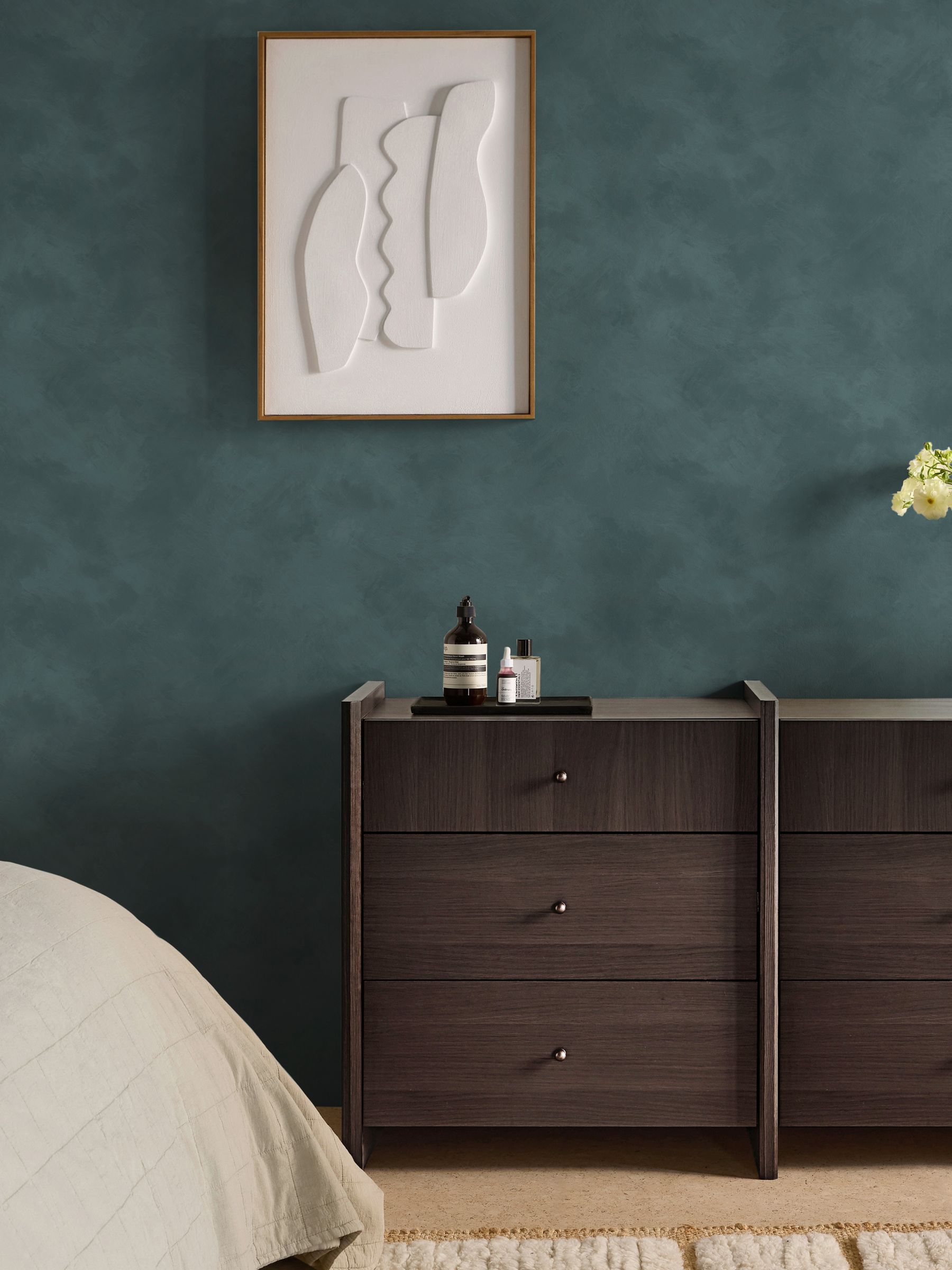 Shae 10M Wallpaper in Teal Limewash - Image 1 of 4