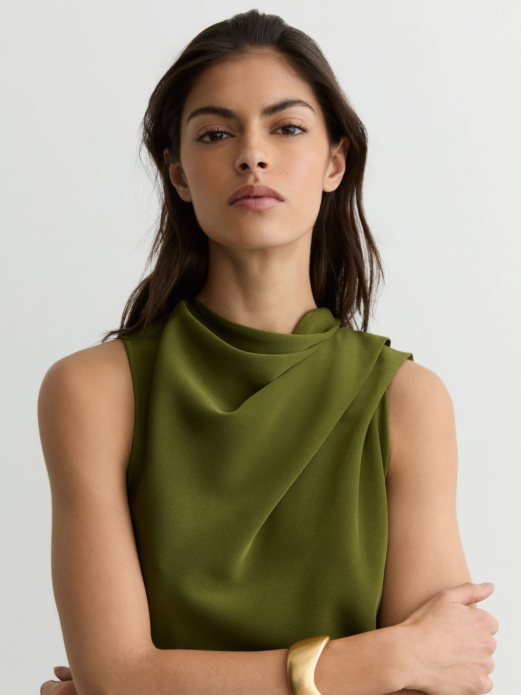 Dress in Olive Green - Image 4 of 7