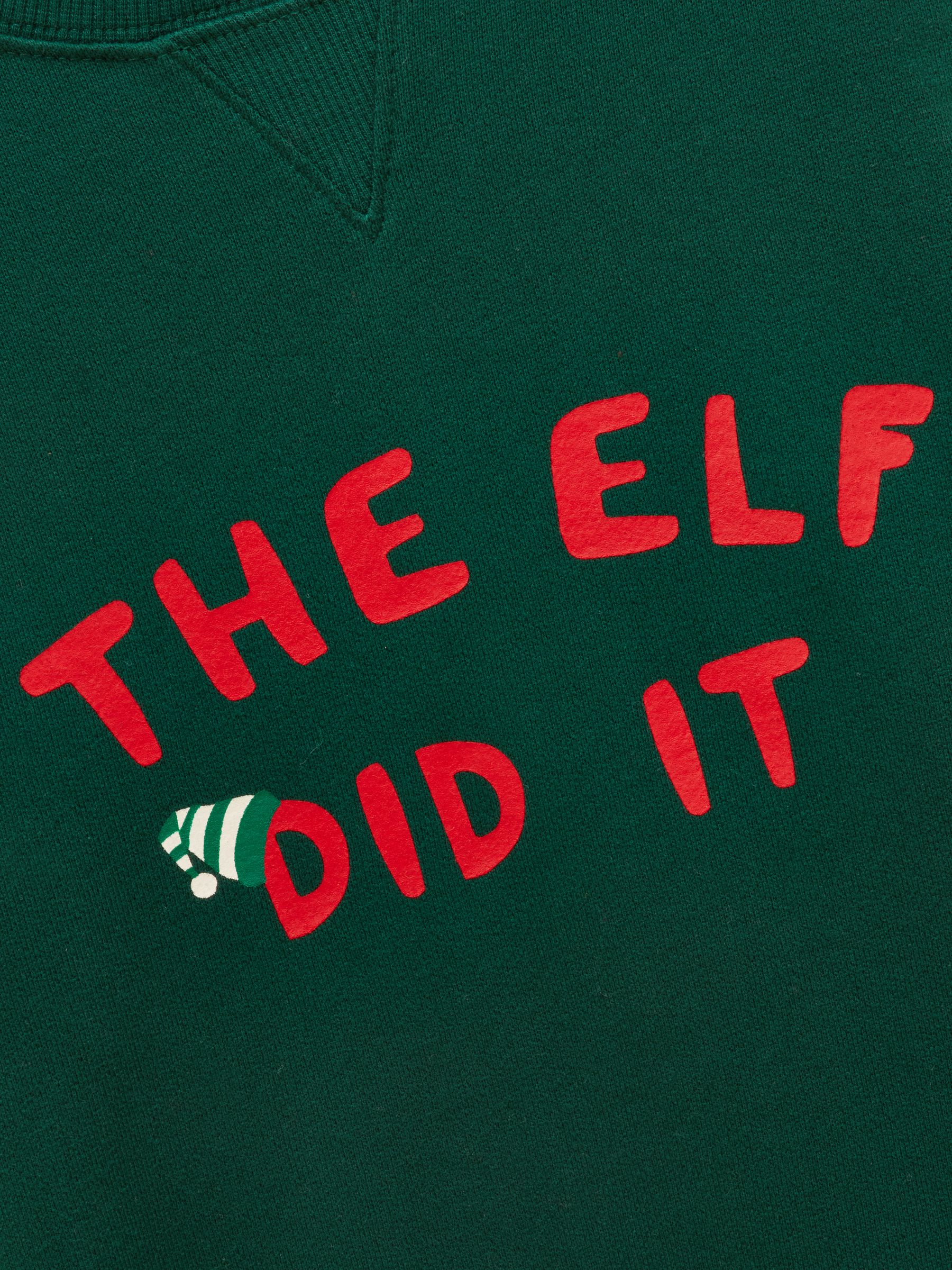 Kids' Sundaze Dark Green Slogan Crew Neck Sweatshirt - Image 3 of 5