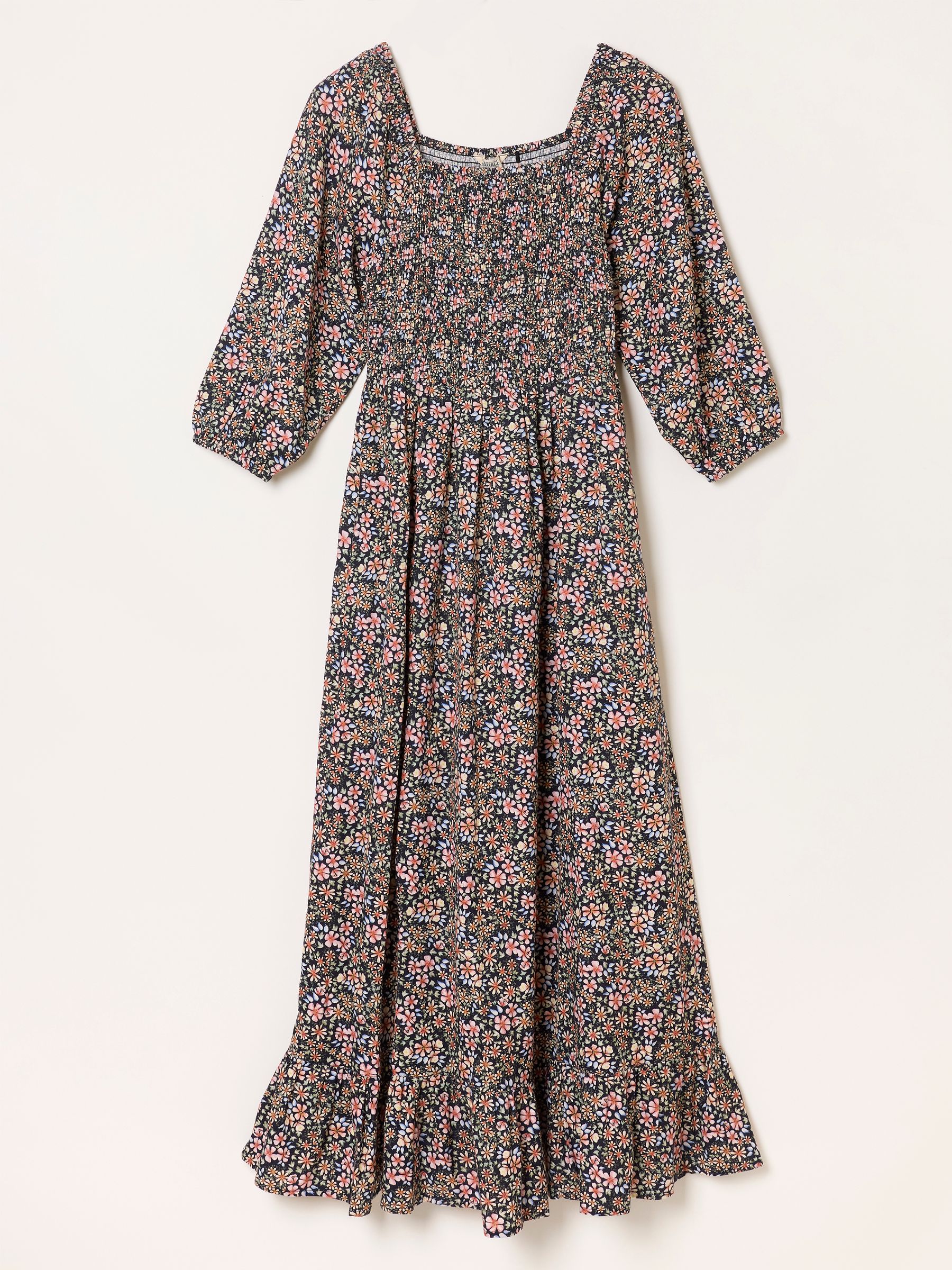 Adele Navy Meadow Floral Petite Midi Dress - Image 6 of 6
