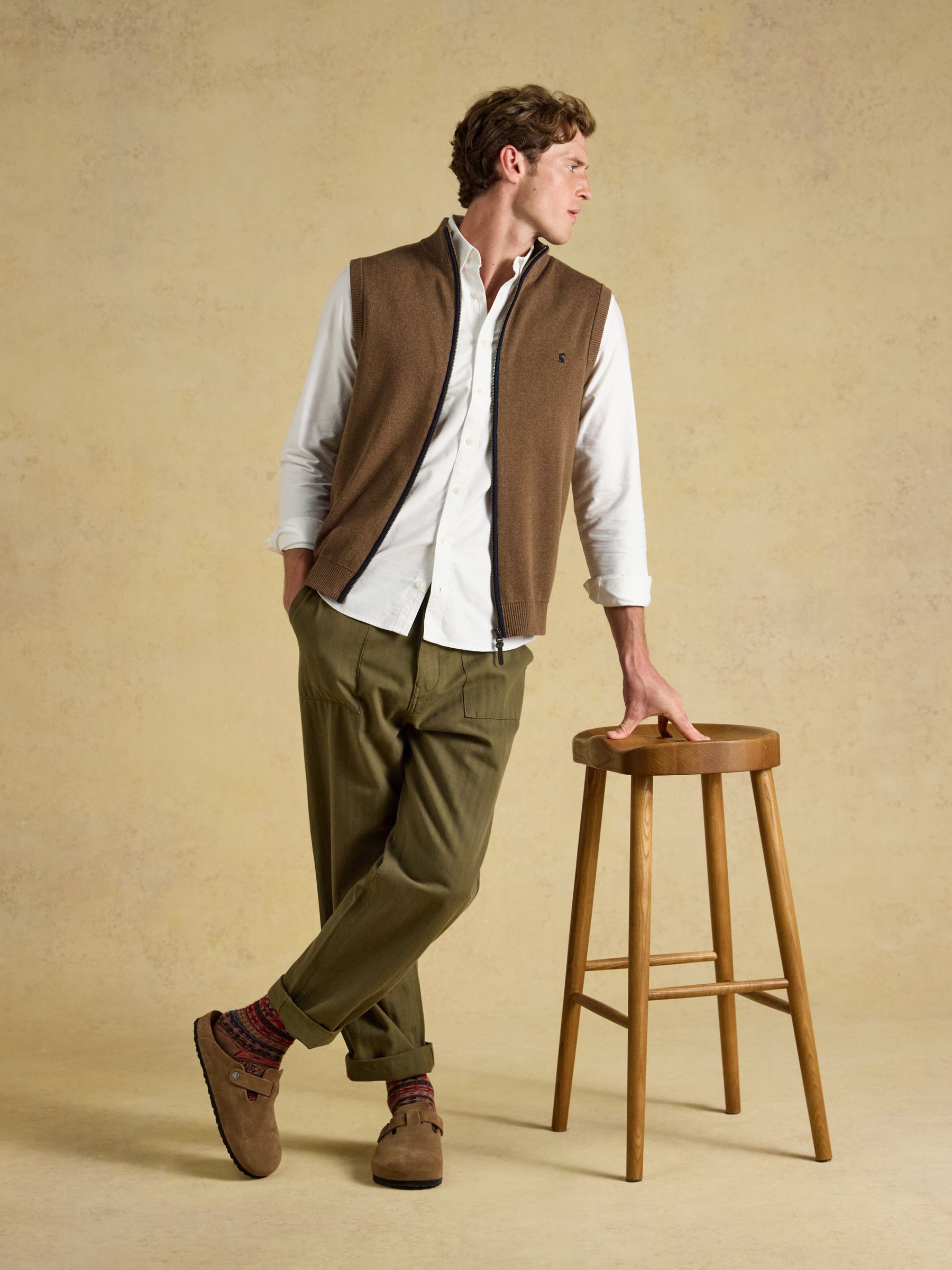 Brown Hillside Zip Up Gilet - Image 3 of 9