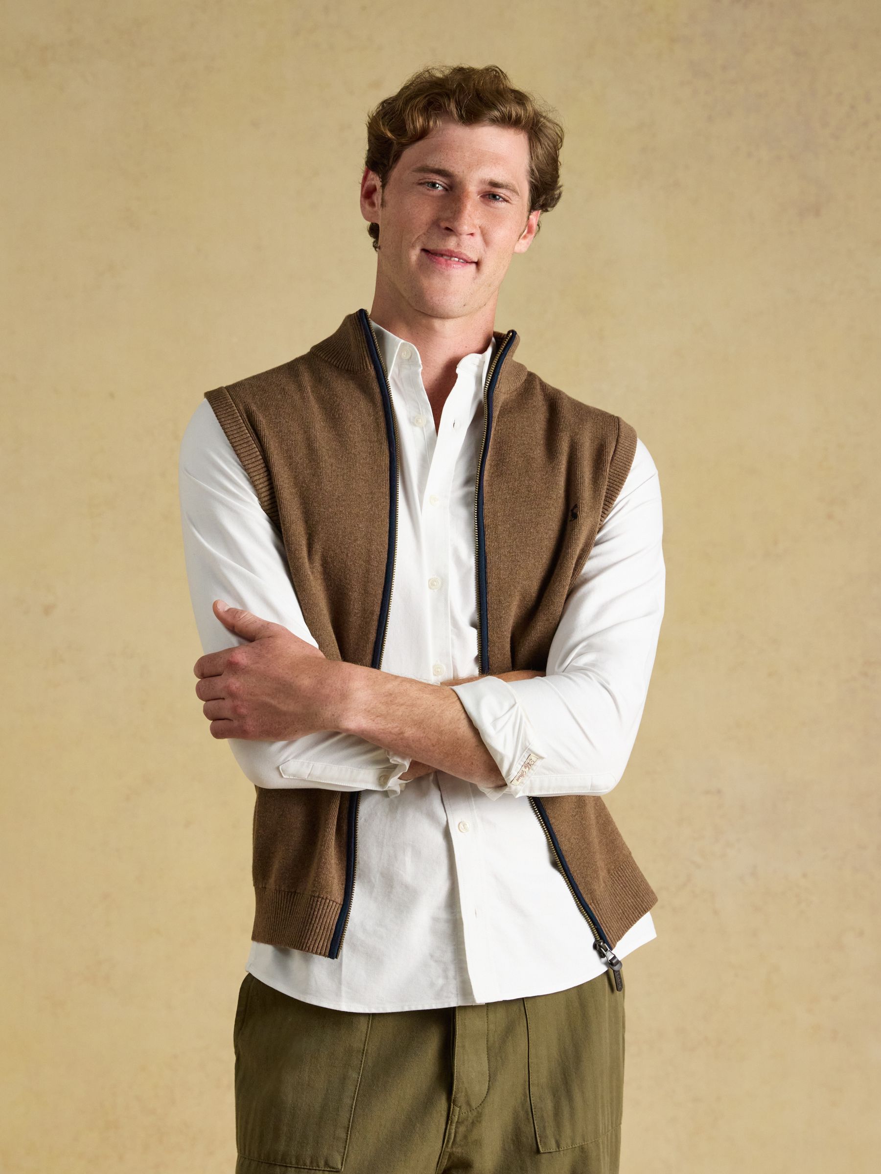 Brown Hillside Zip Up Gilet - Image 4 of 9