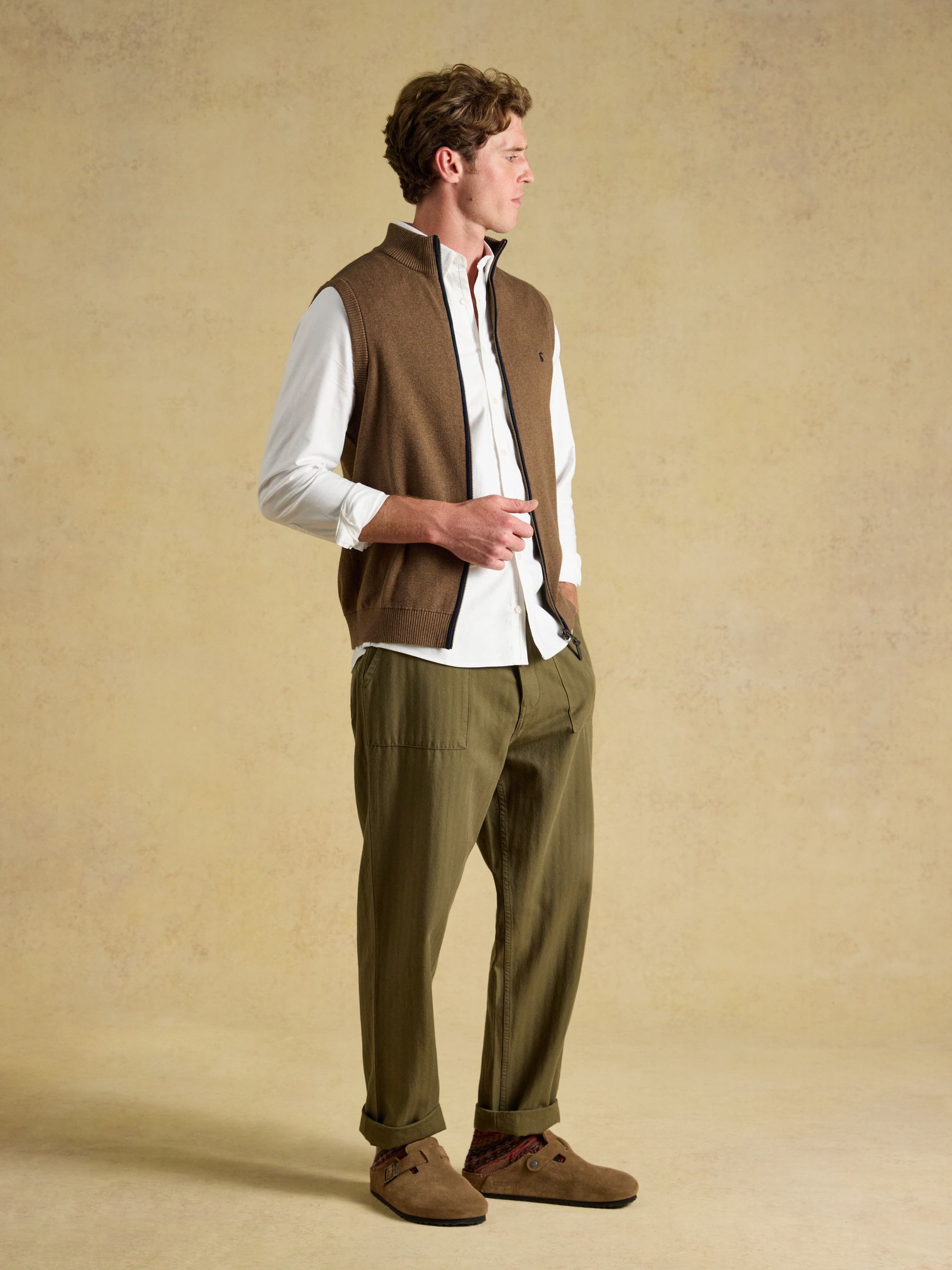Brown Hillside Zip Up Gilet - Image 7 of 9