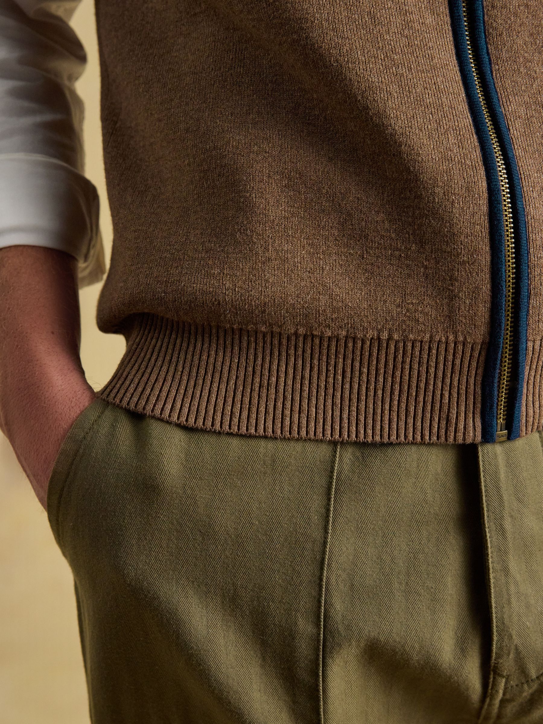Brown Hillside Zip Up Gilet - Image 8 of 9