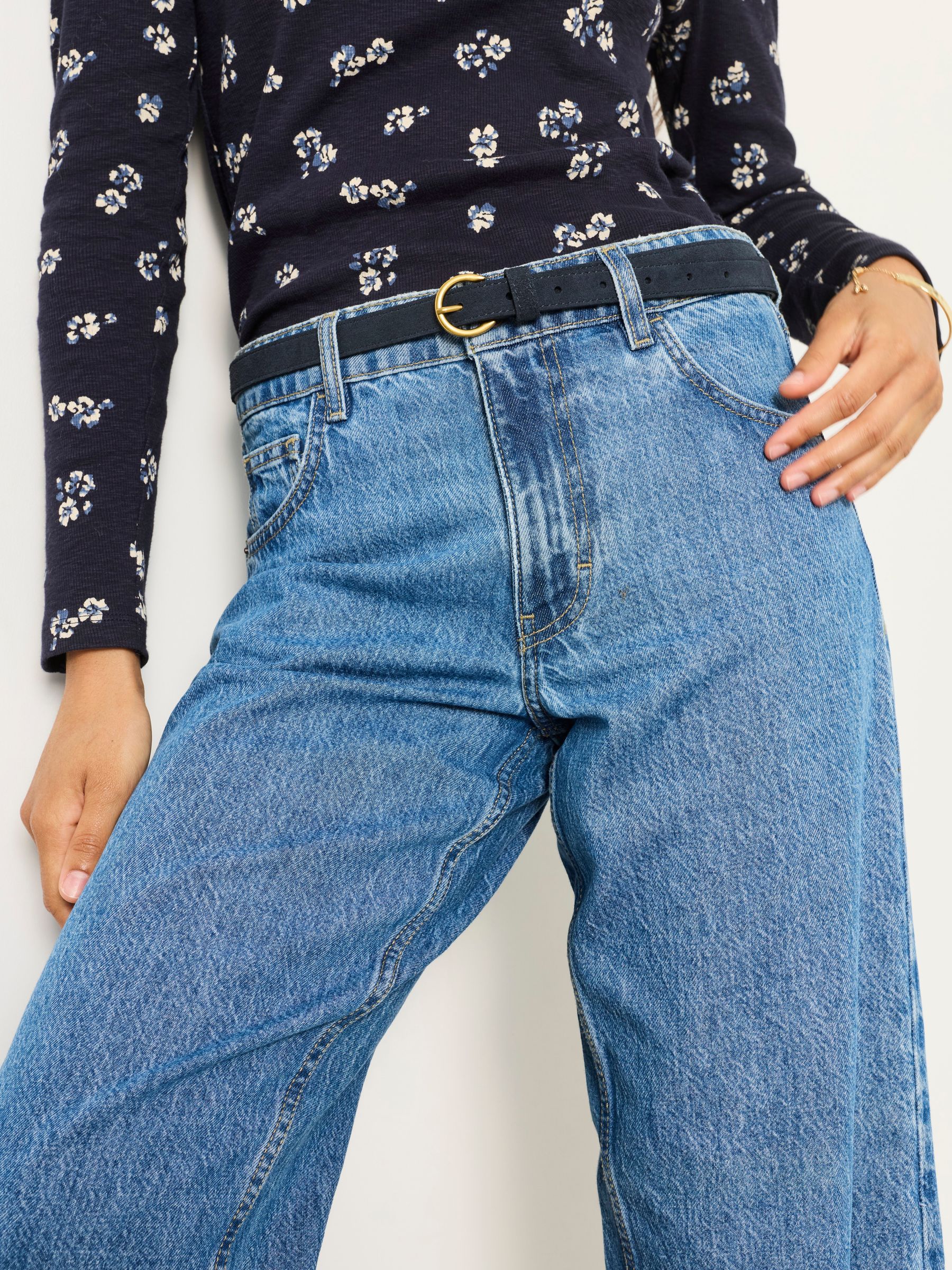 Camber Chambray Blue Barrel Jeans - Image 3 of 5