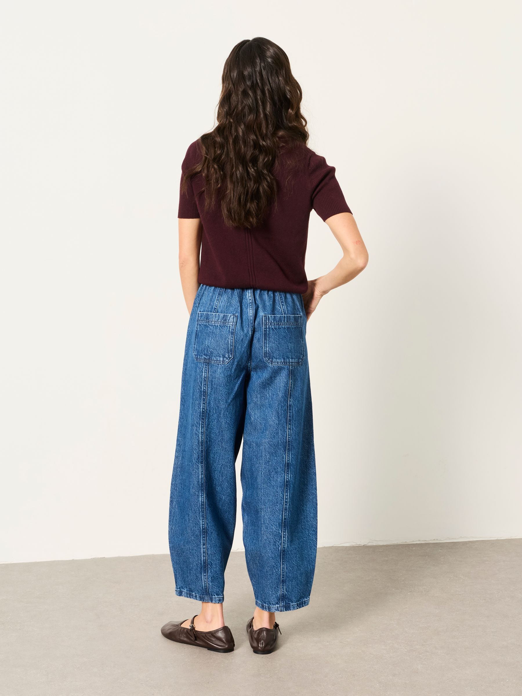 Alev Mid Wash Drawstring Jeans - Image 2 of 6