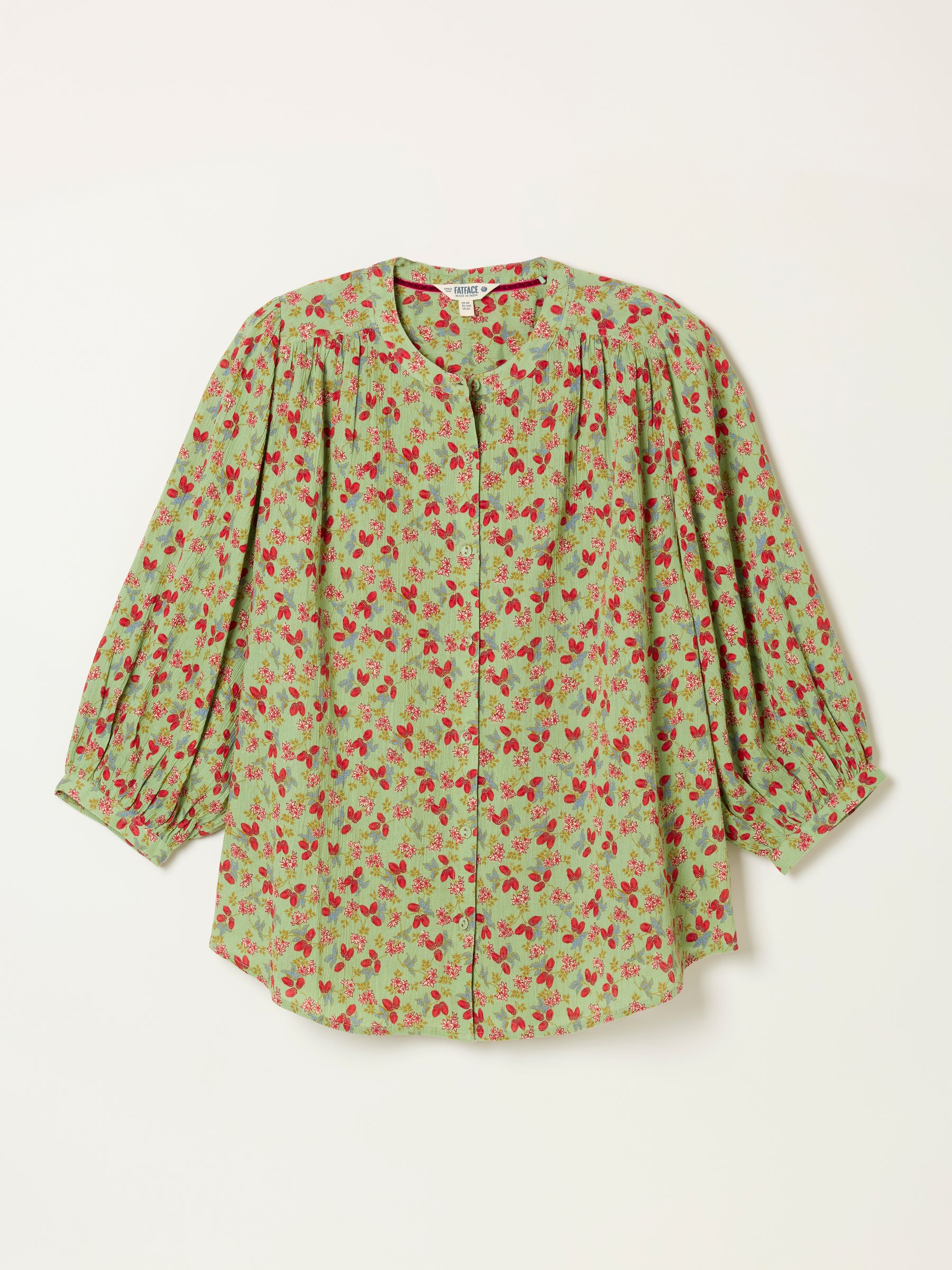 Ellen Sage Green Acorn Petite Blouse - Image 7 of 7