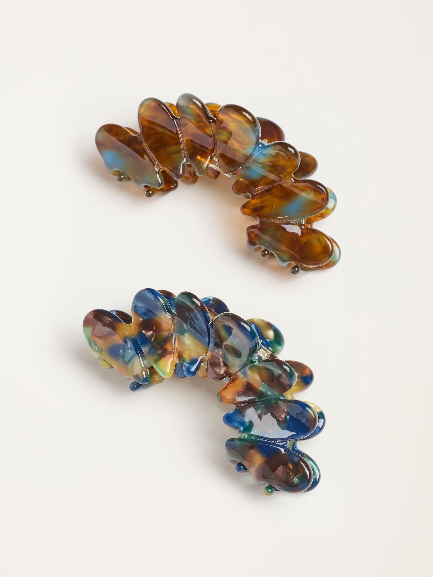 Multi 2 Pack Petal Claw Clips - Image 1 of 2