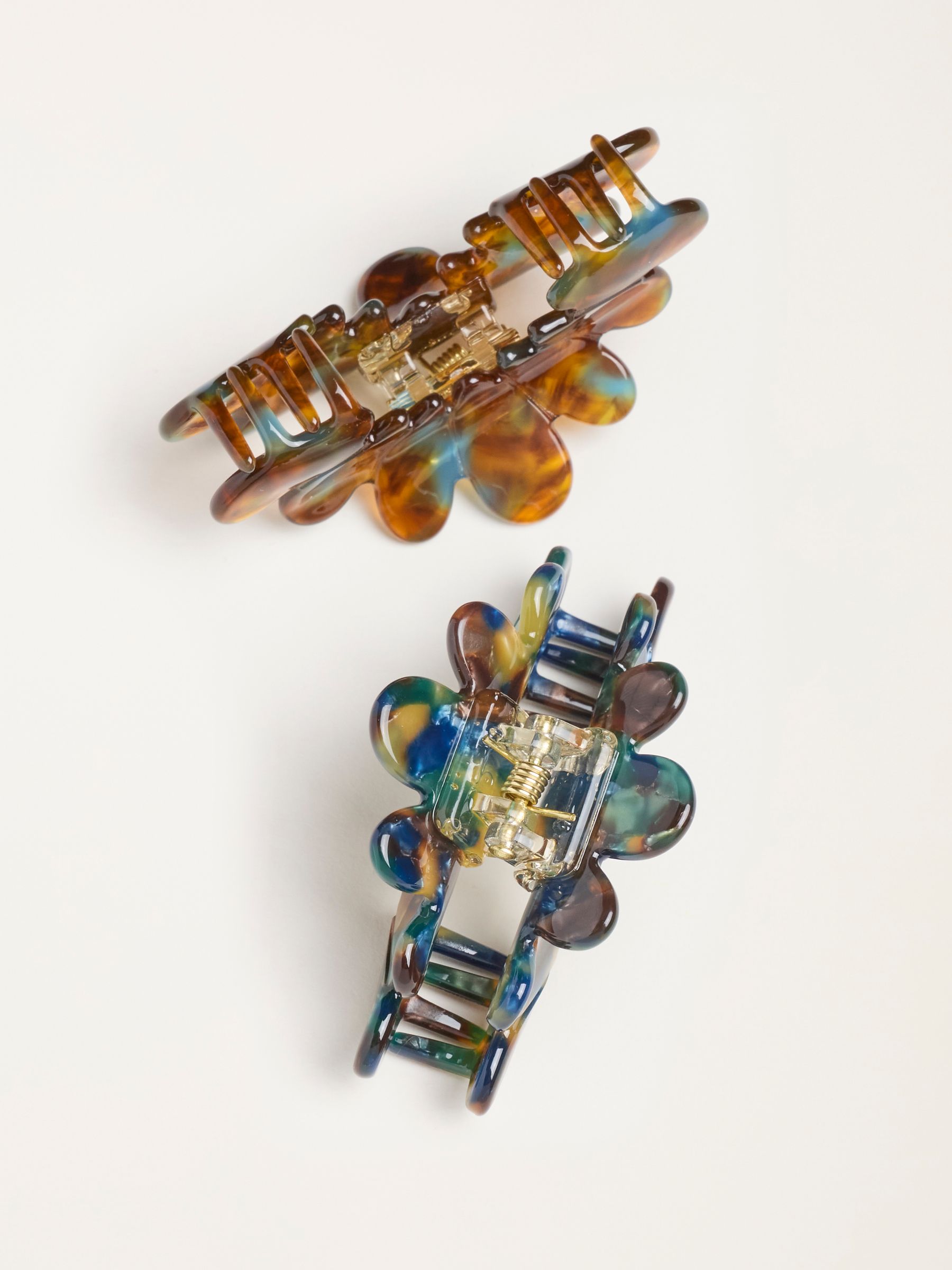 Multi 2 Pack Petal Claw Clips - Image 2 of 2