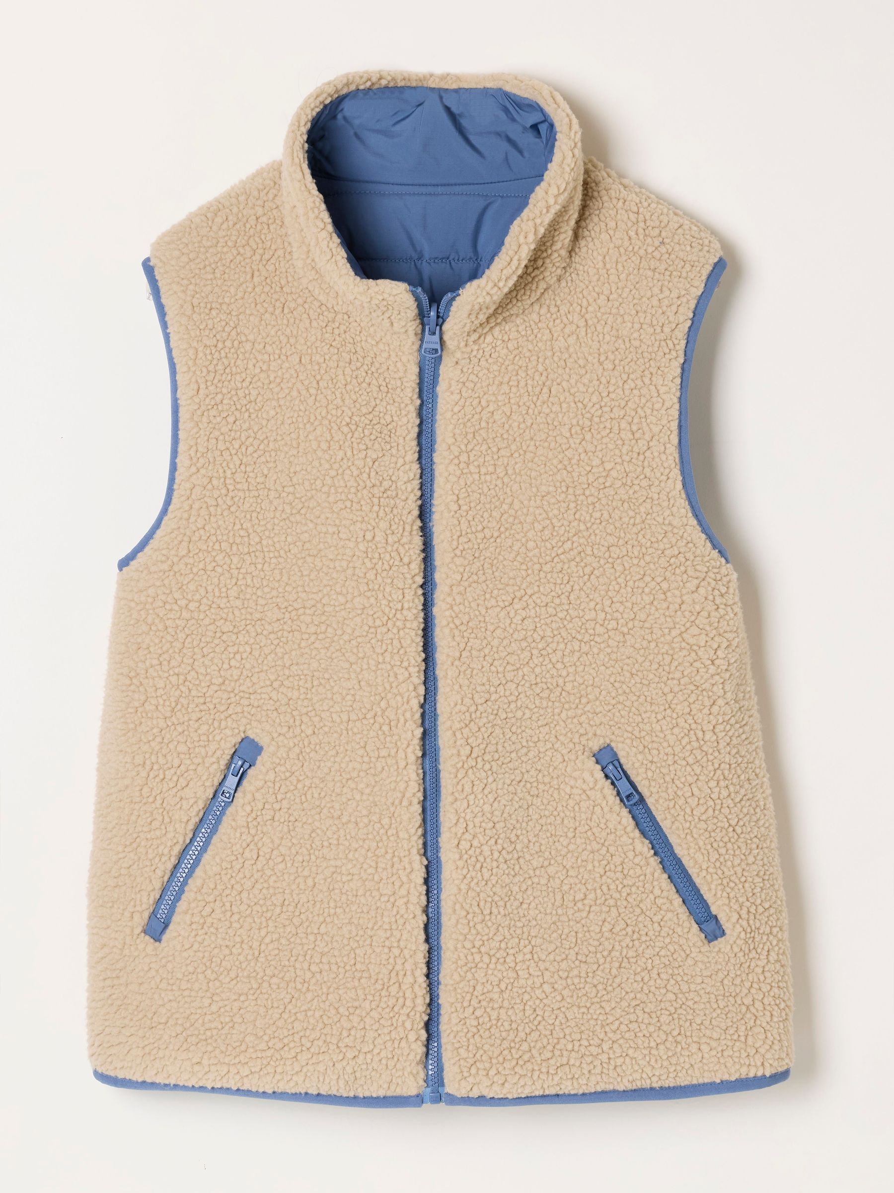 Luna Blue Petite Padded Gilet - Image 9 of 9 Luna Blue Petite Padded Gilet - Image 9 of 9
