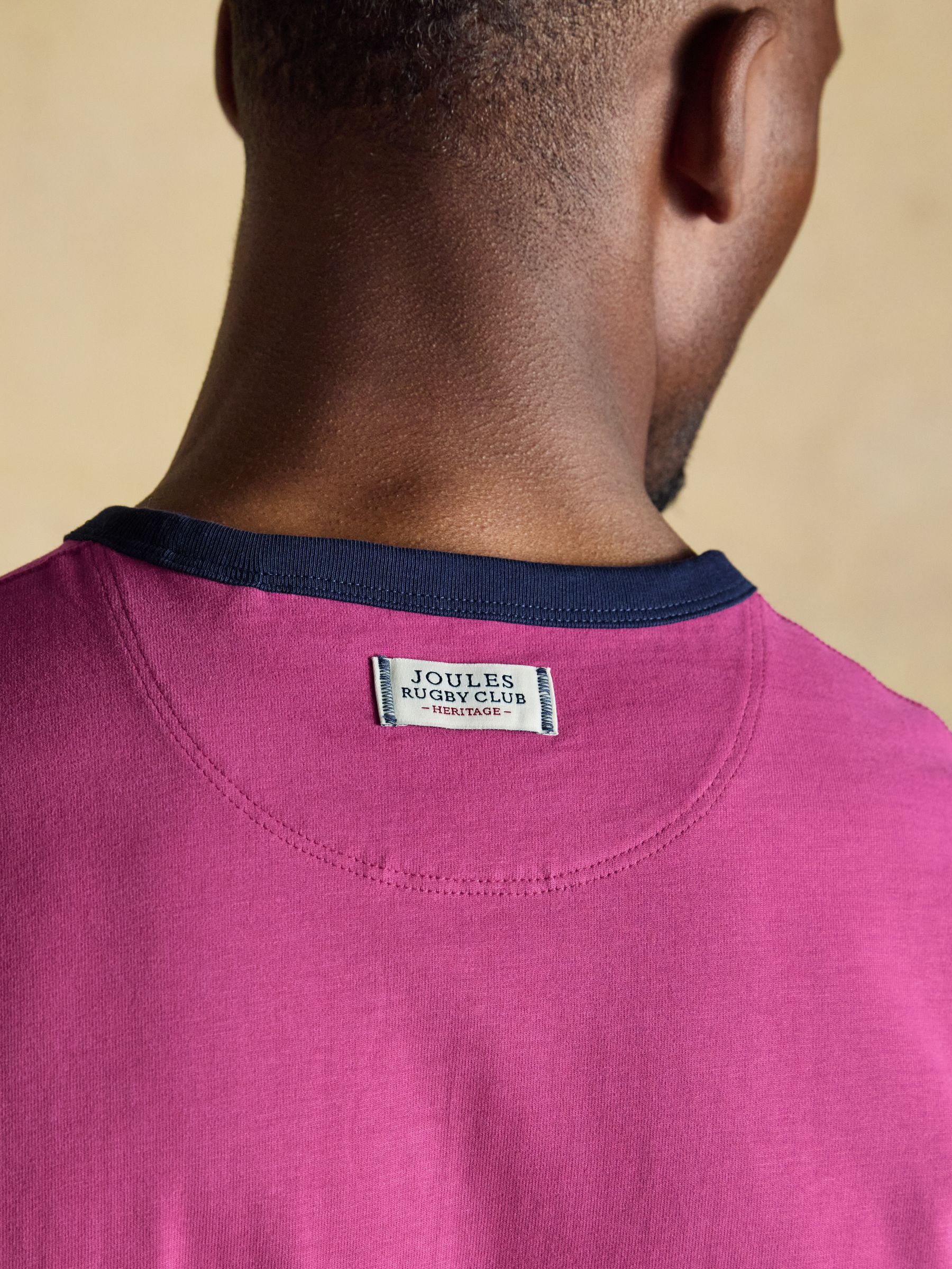 Rugby Club Pink Crew Neck Cotton T-Shirt - Image 3 of 7