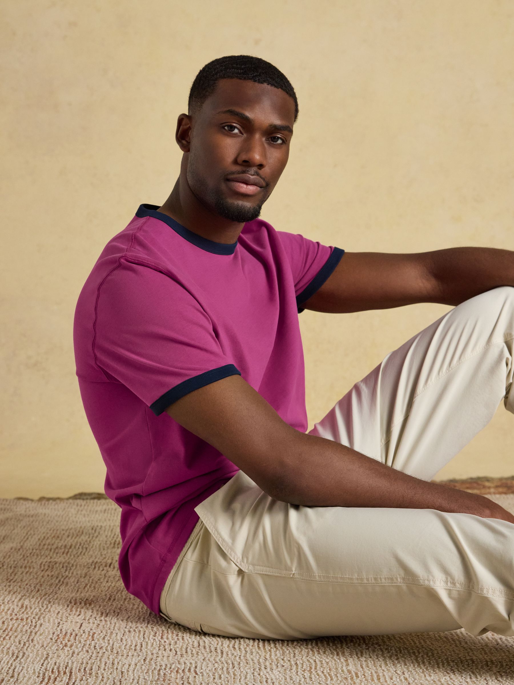 Rugby Club Pink Crew Neck Cotton T-Shirt - Image 4 of 7