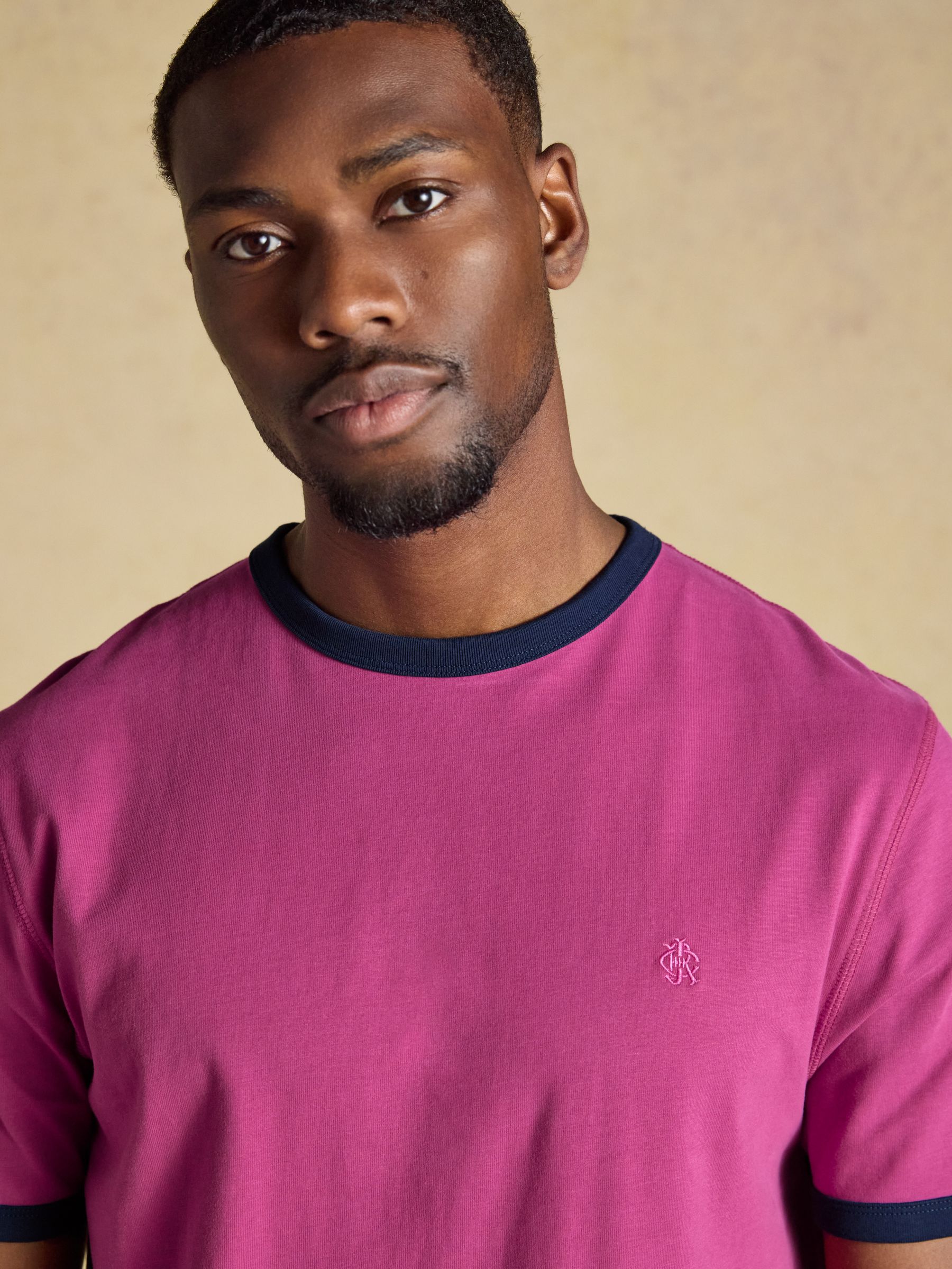 Rugby Club Pink Crew Neck Cotton T-Shirt - Image 5 of 7