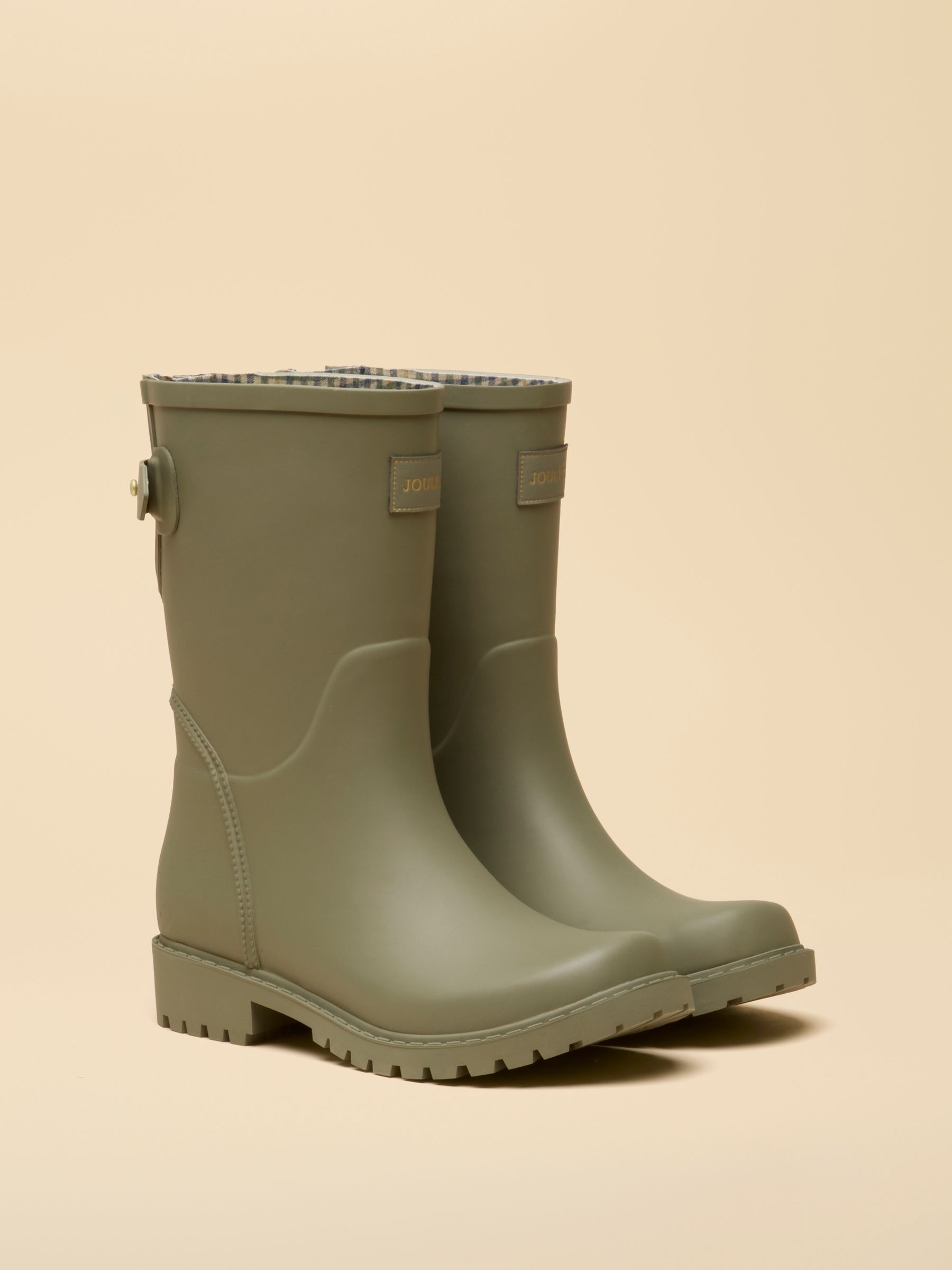 Wistow Khaki Green Adjustable Mid Calf Wellies - Image 1 of 6