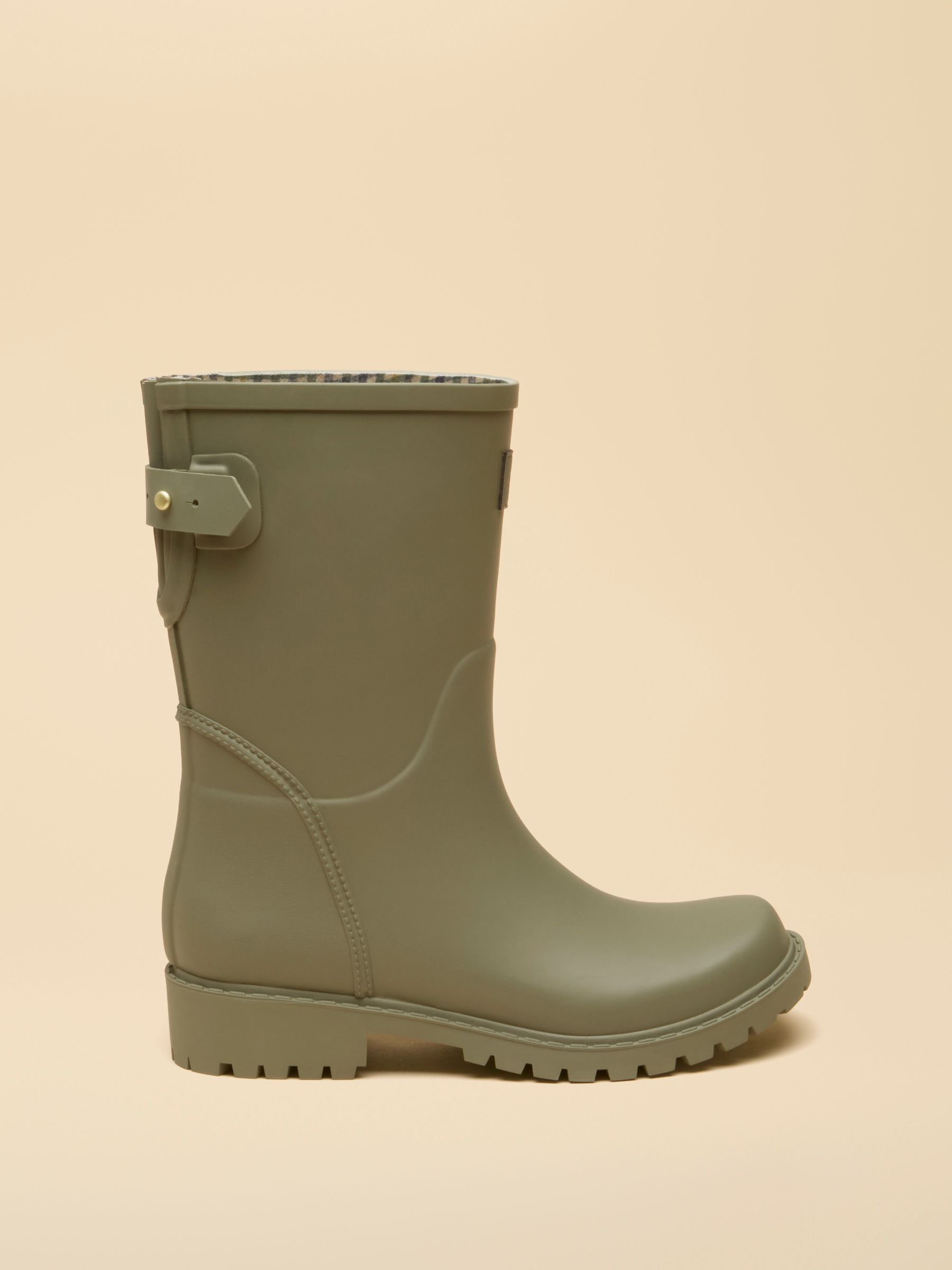 Wistow Khaki Green Adjustable Mid Calf Wellies - Image 2 of 6