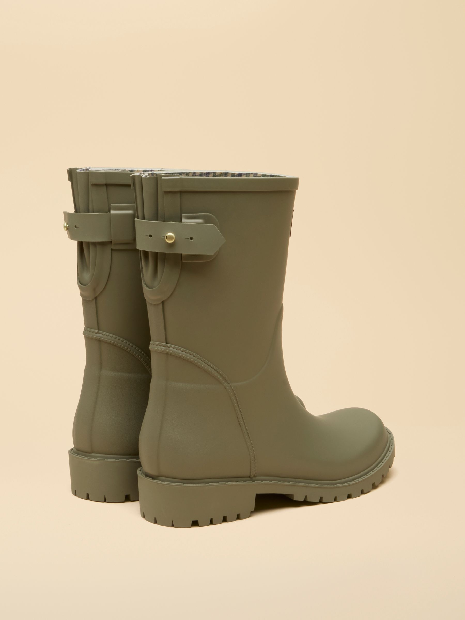 Wistow Khaki Green Adjustable Mid Calf Wellies - Image 3 of 6