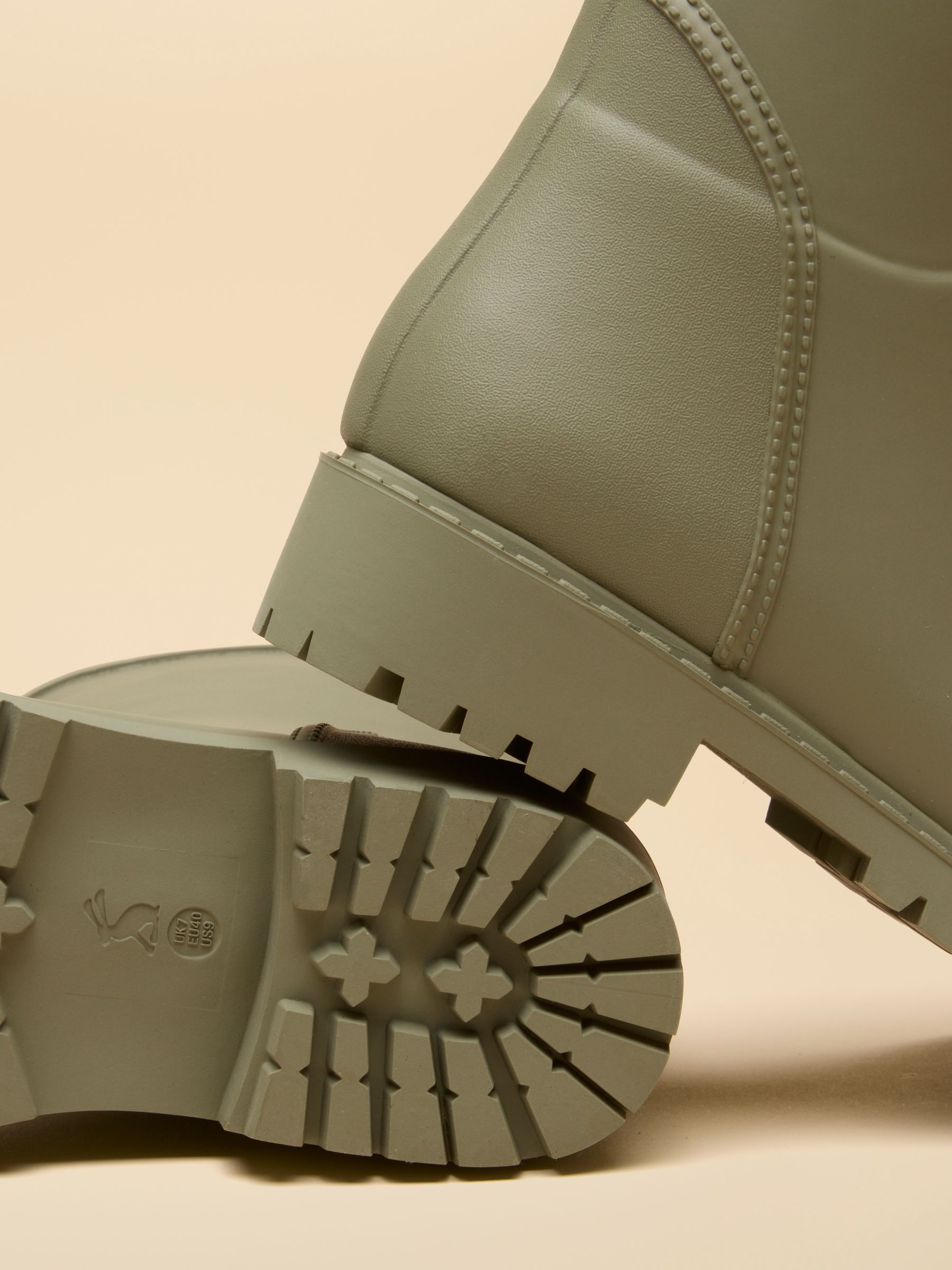 Wistow Khaki Green Adjustable Mid Calf Wellies - Image 6 of 6
