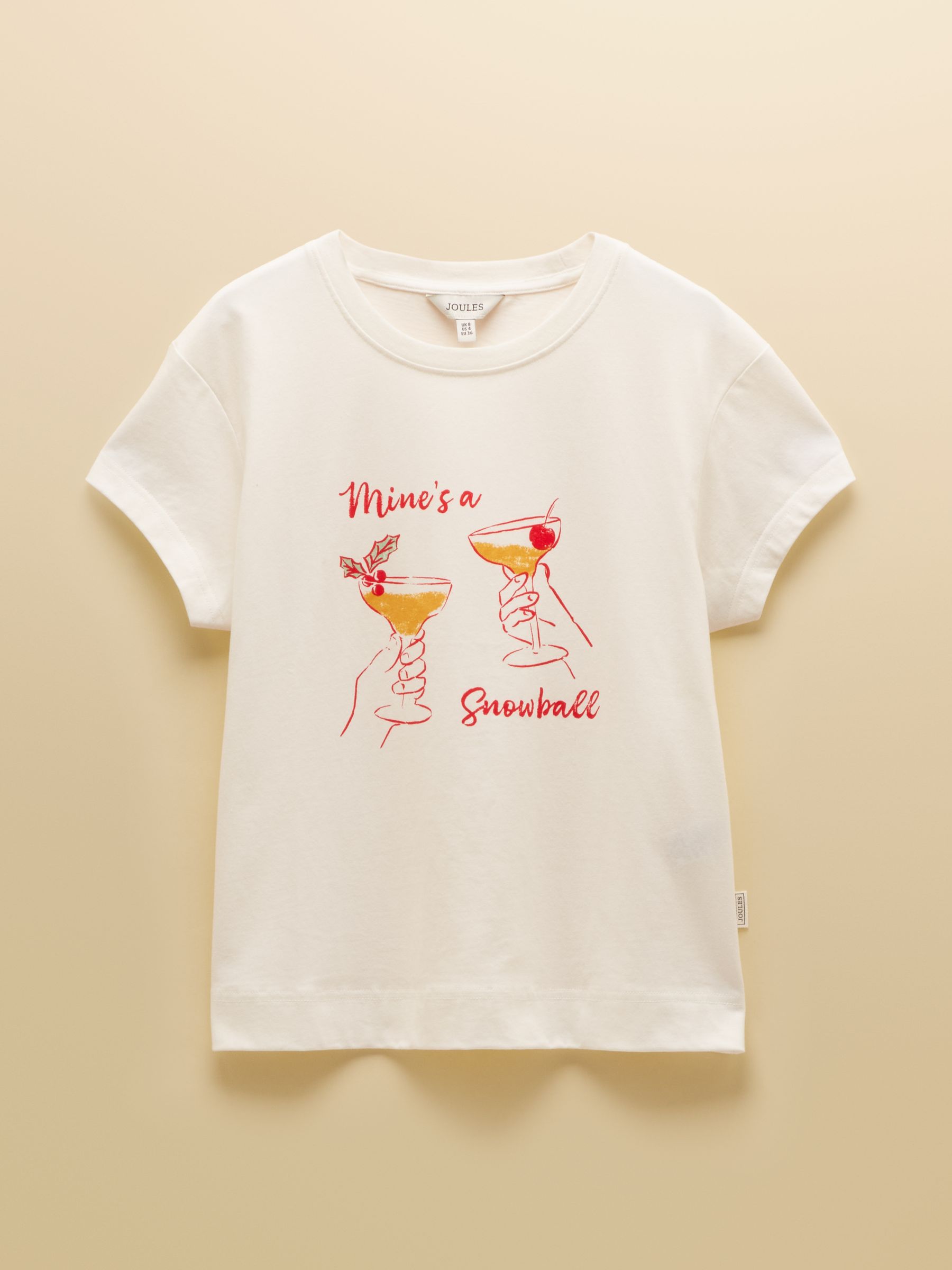Mine's a Snowball Graphic Short Sleeve 100% Cotton T-Shirt - Image 6 of 6