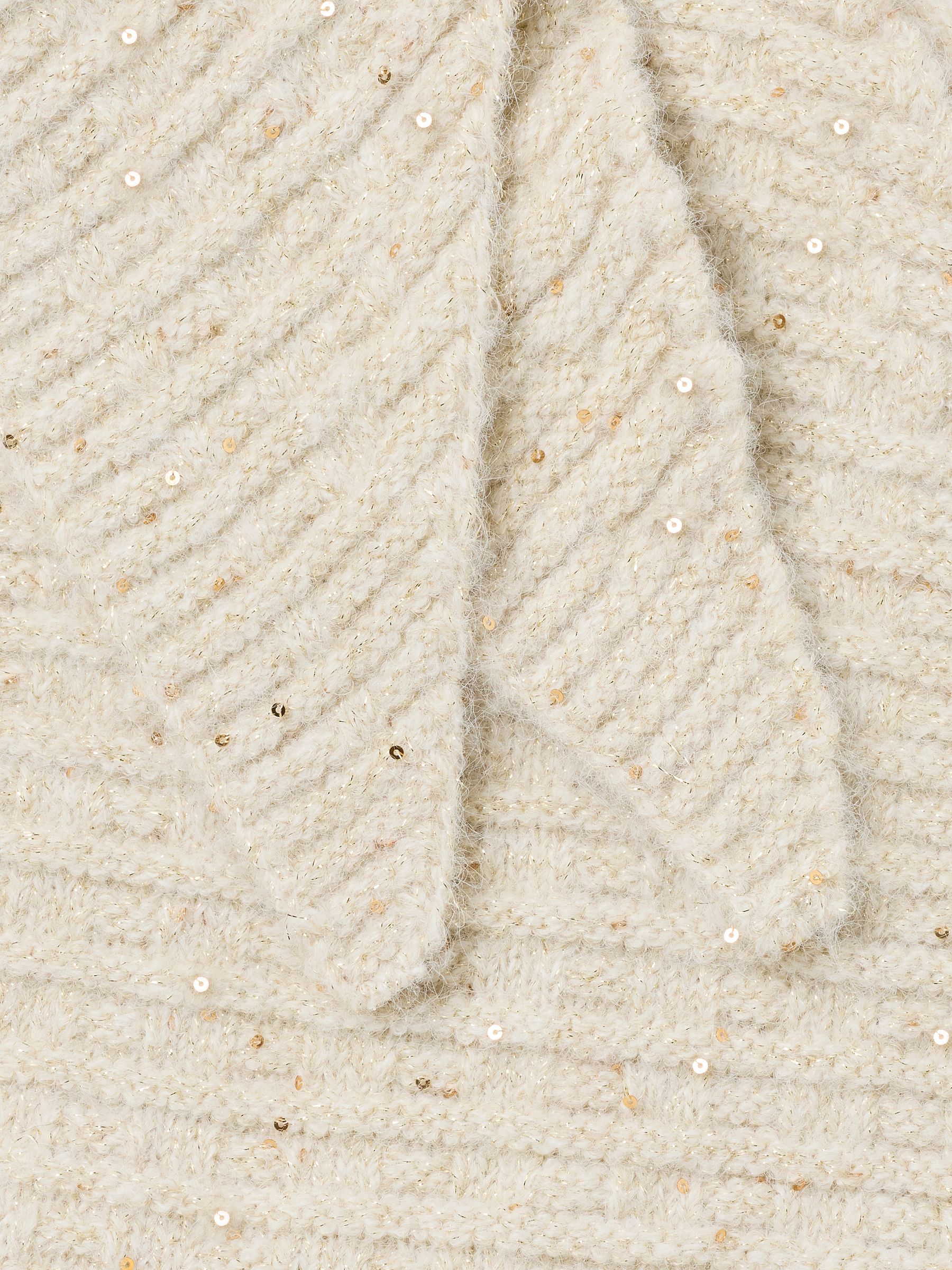 Ivory Sequin Triangle Scarf - Image 3 of 3