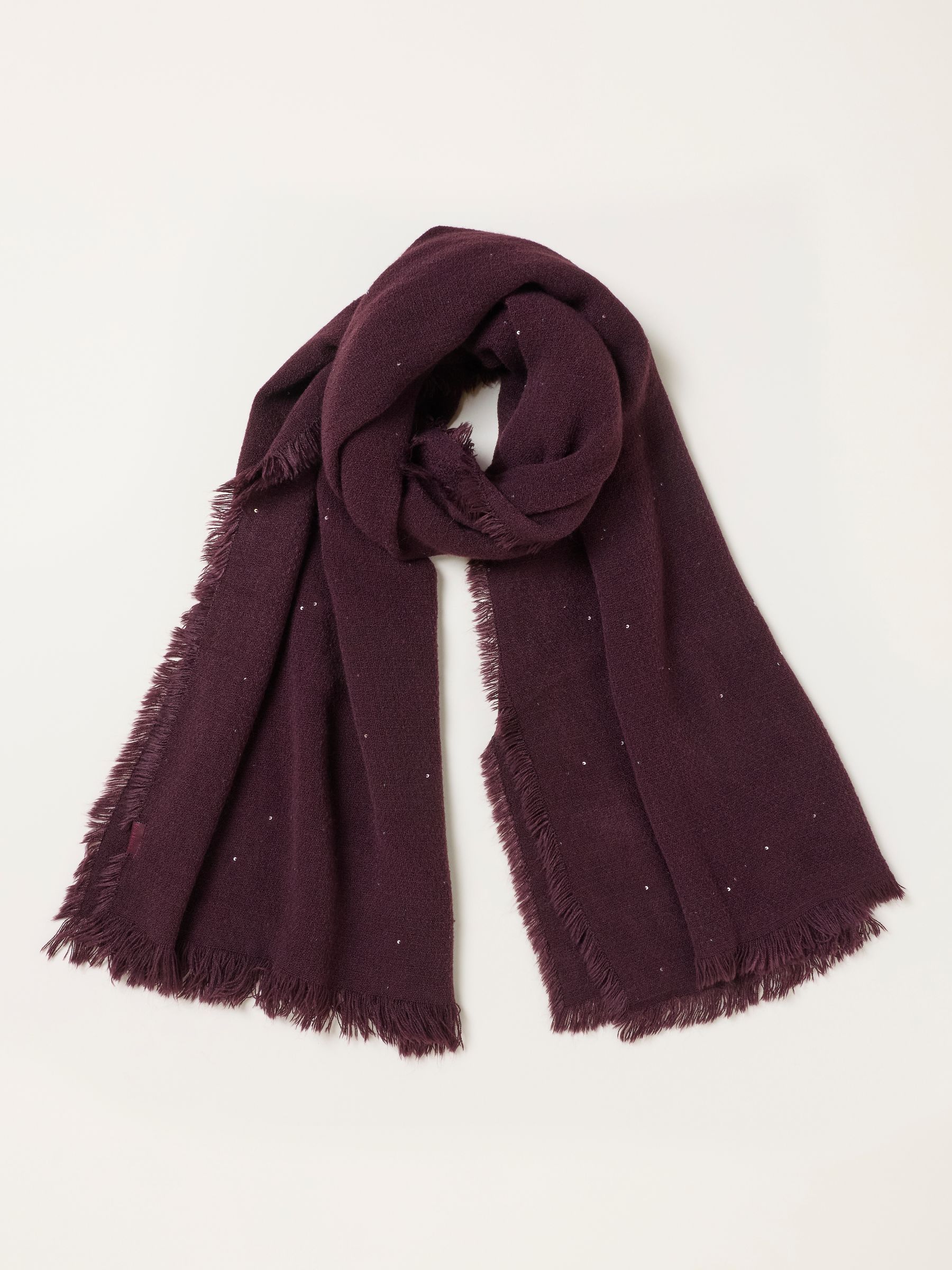 Purple Sequin Scarf - Image 1 of 3 Purple Sequin Scarf - Image 1 of 3