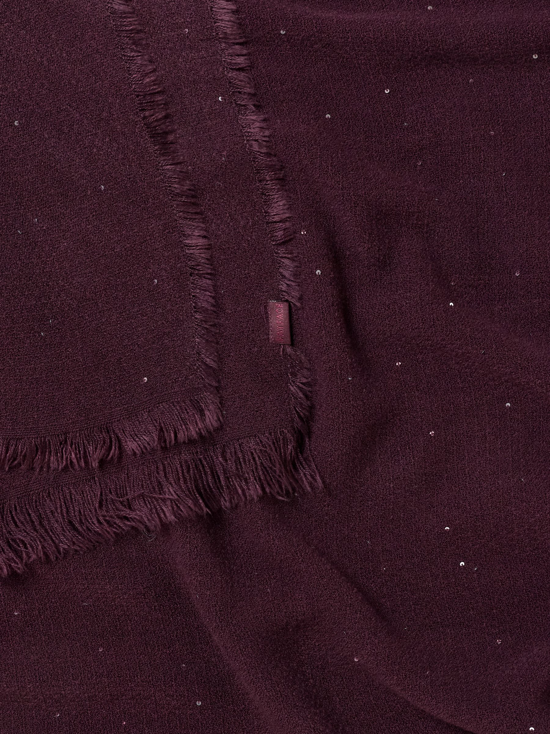 Purple Sequin Scarf - Image 2 of 3