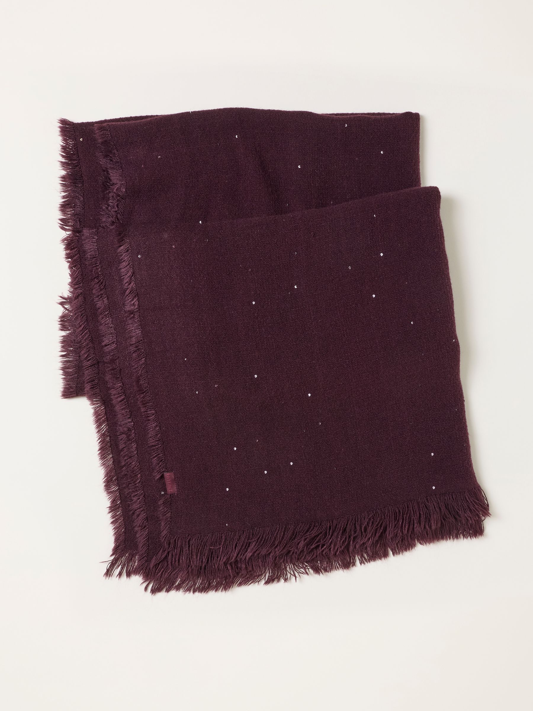 Purple Sequin Scarf - Image 3 of 3 Purple Sequin Scarf - Image 3 of 3